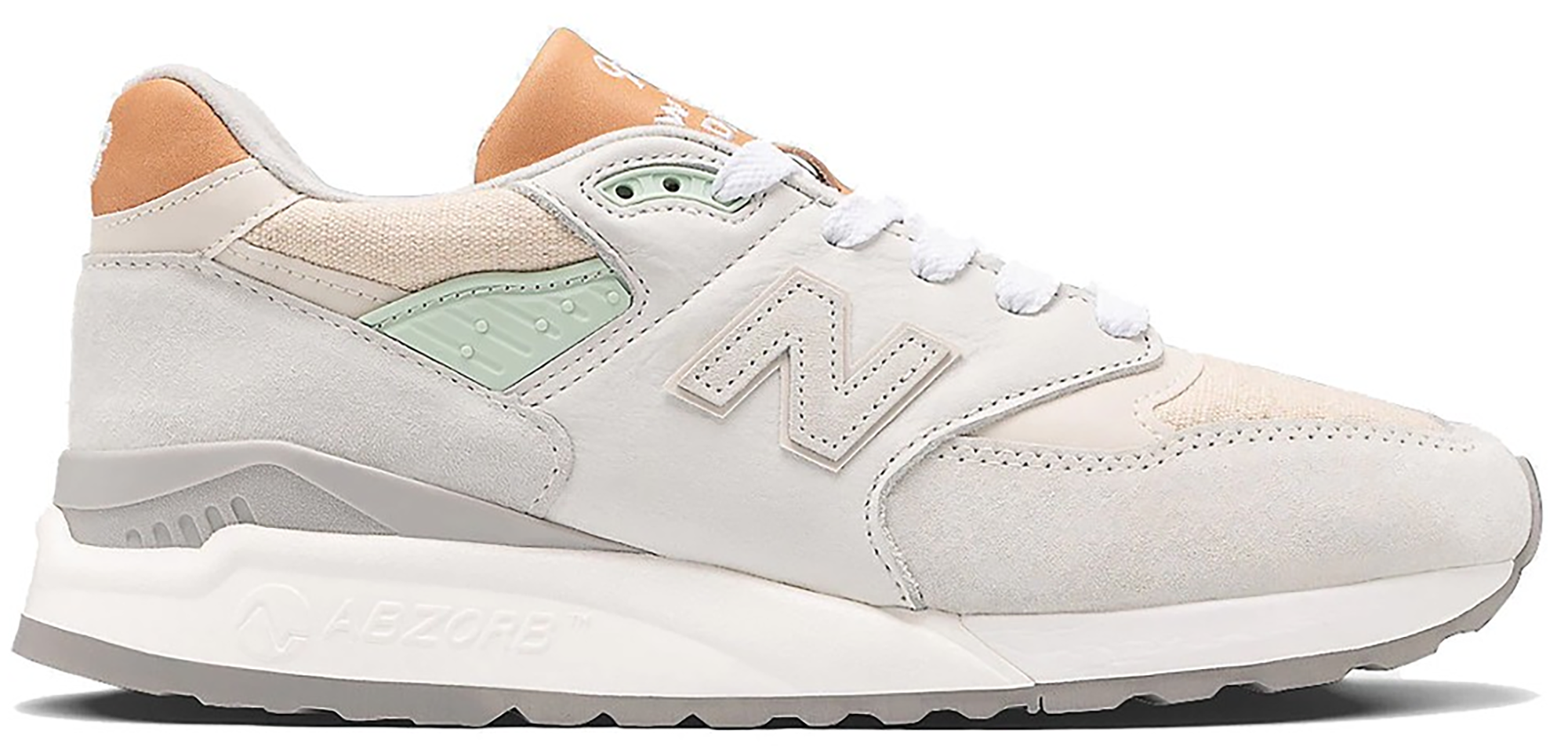 New Balance 998 White Tan M998ENE Nicesnk