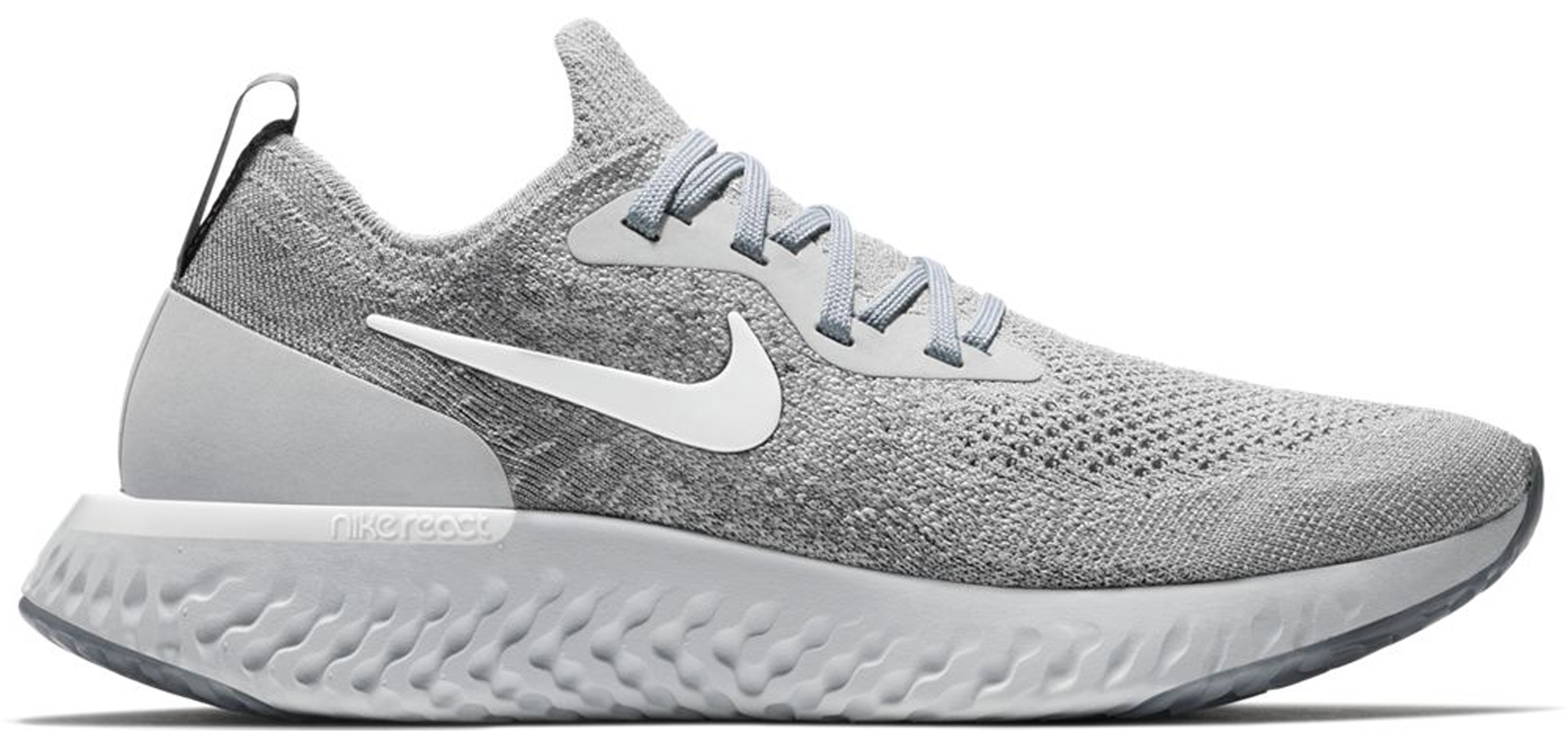 (Women) Nike Epic React Flyknit Wolf Grey AQ0070-002 Nicesnk