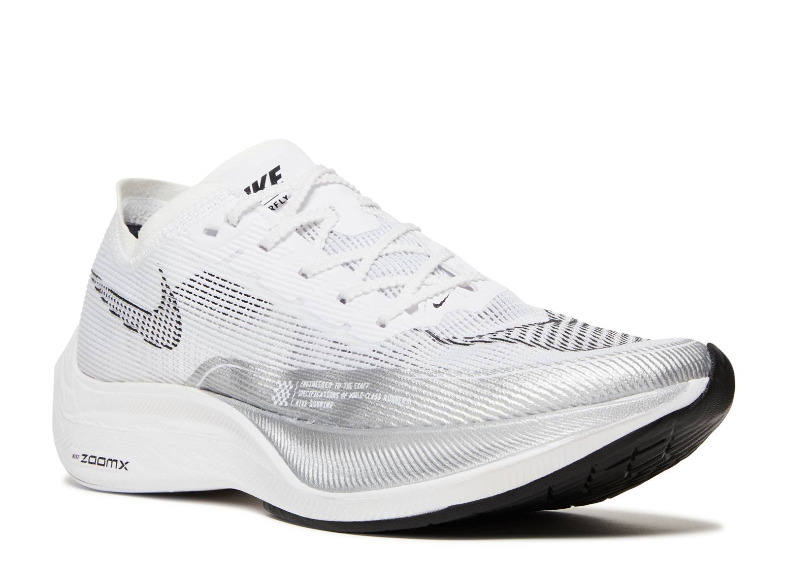 (Women) Nike ZoomX Vaporfly NEXT% 2 White Metallic Silver CU4123-100 Nicesnk