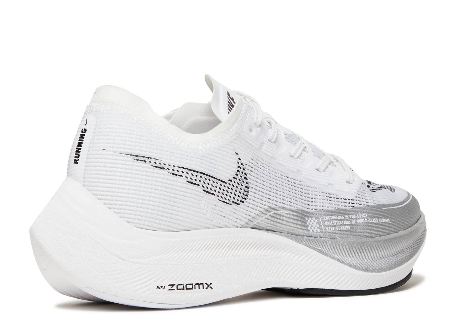 (Women) Nike ZoomX Vaporfly NEXT% 2 White Metallic Silver CU4123-100 Nicesnk