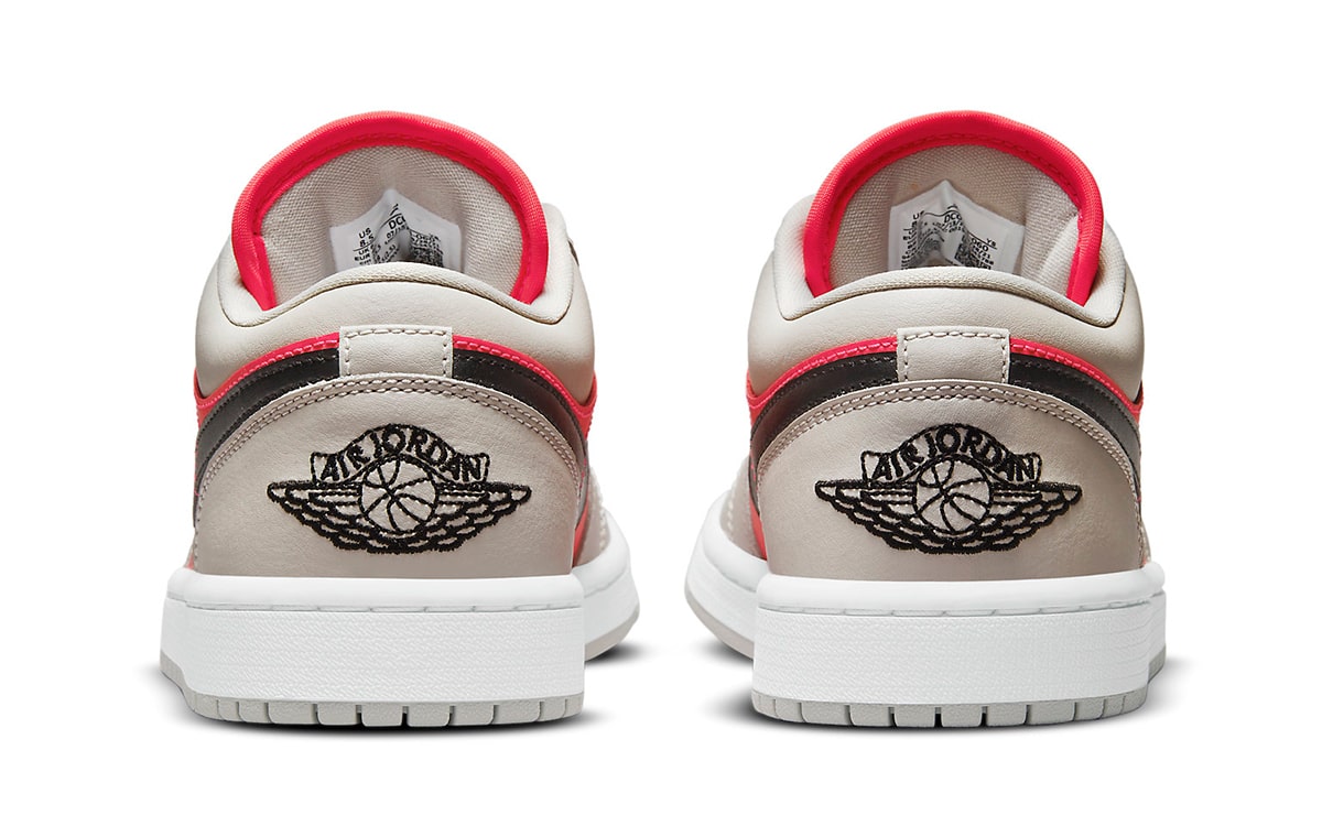 (Women) Air Jordan 1 Low ‘Light Iron Ore Siren Red’ DC0774-060