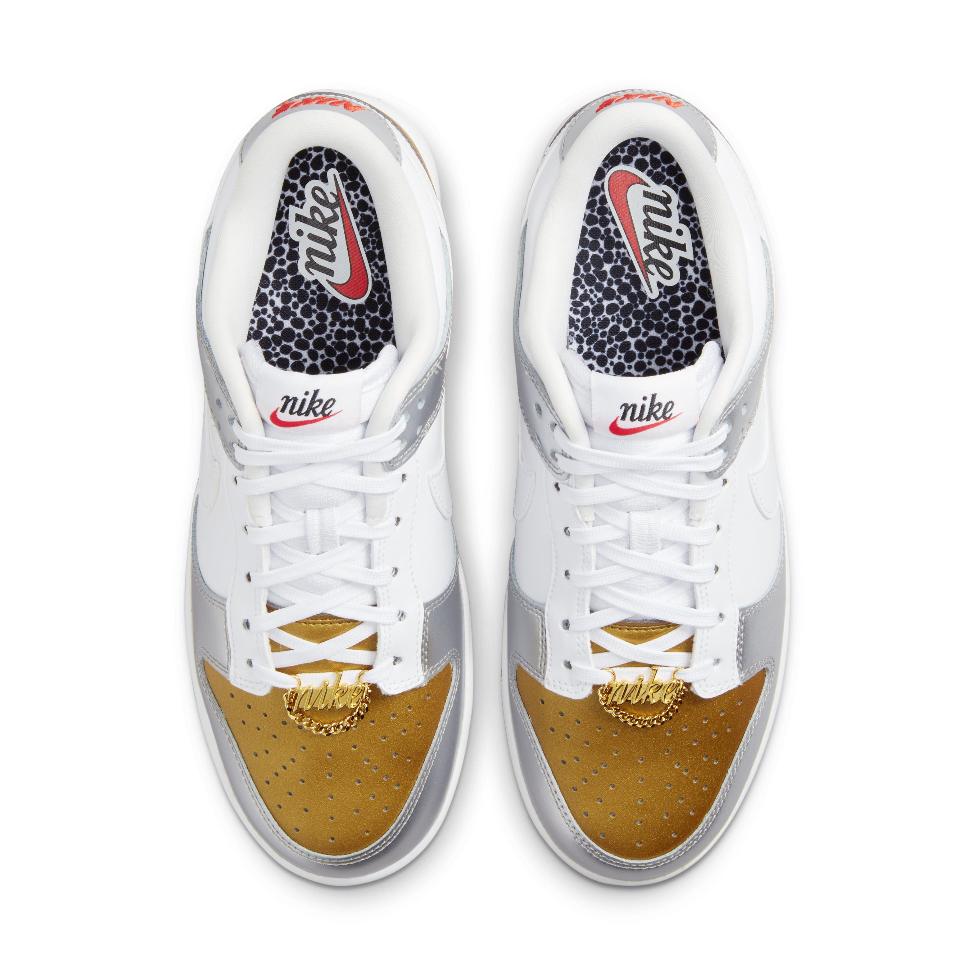 (Women) Nike Dunk Low SE ‘White Metallic Gold Silver’ DH4403-700