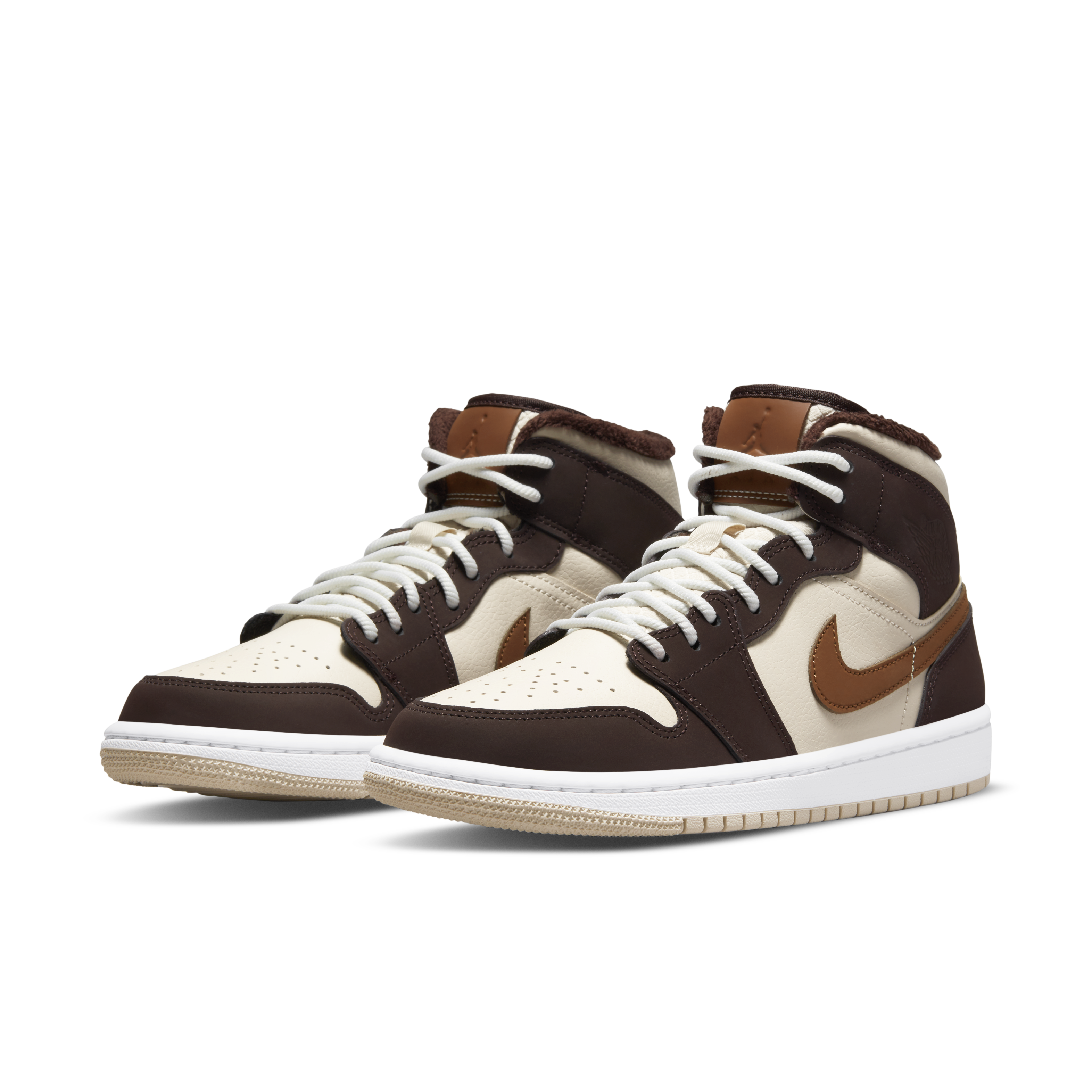 (Women) Air Jordan 1 Mid ‘Brown Fleece’ DO6699-200