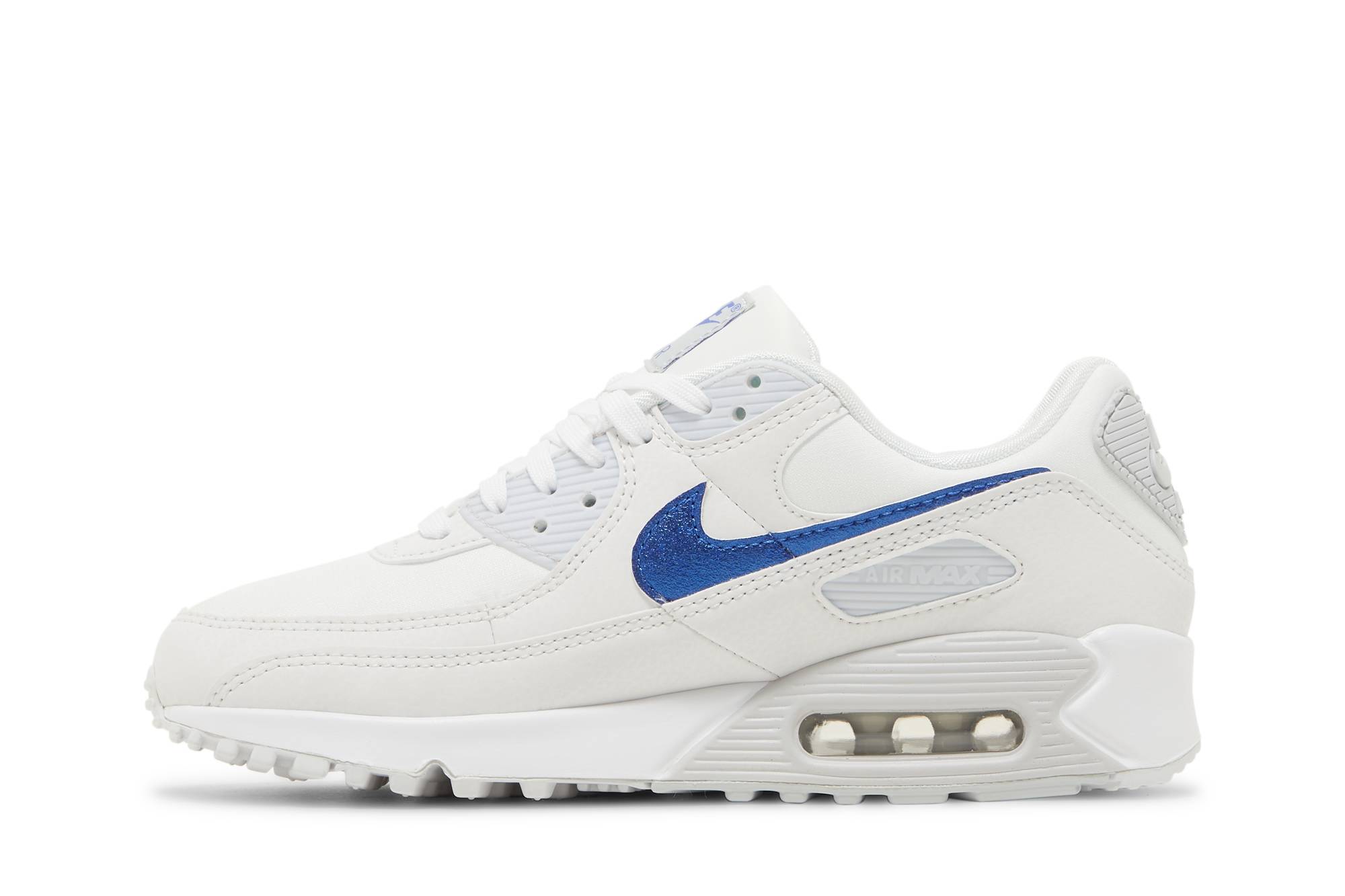 (Women) Nike Air Max 90 ‘White Metallic Blue’ DX0115-100