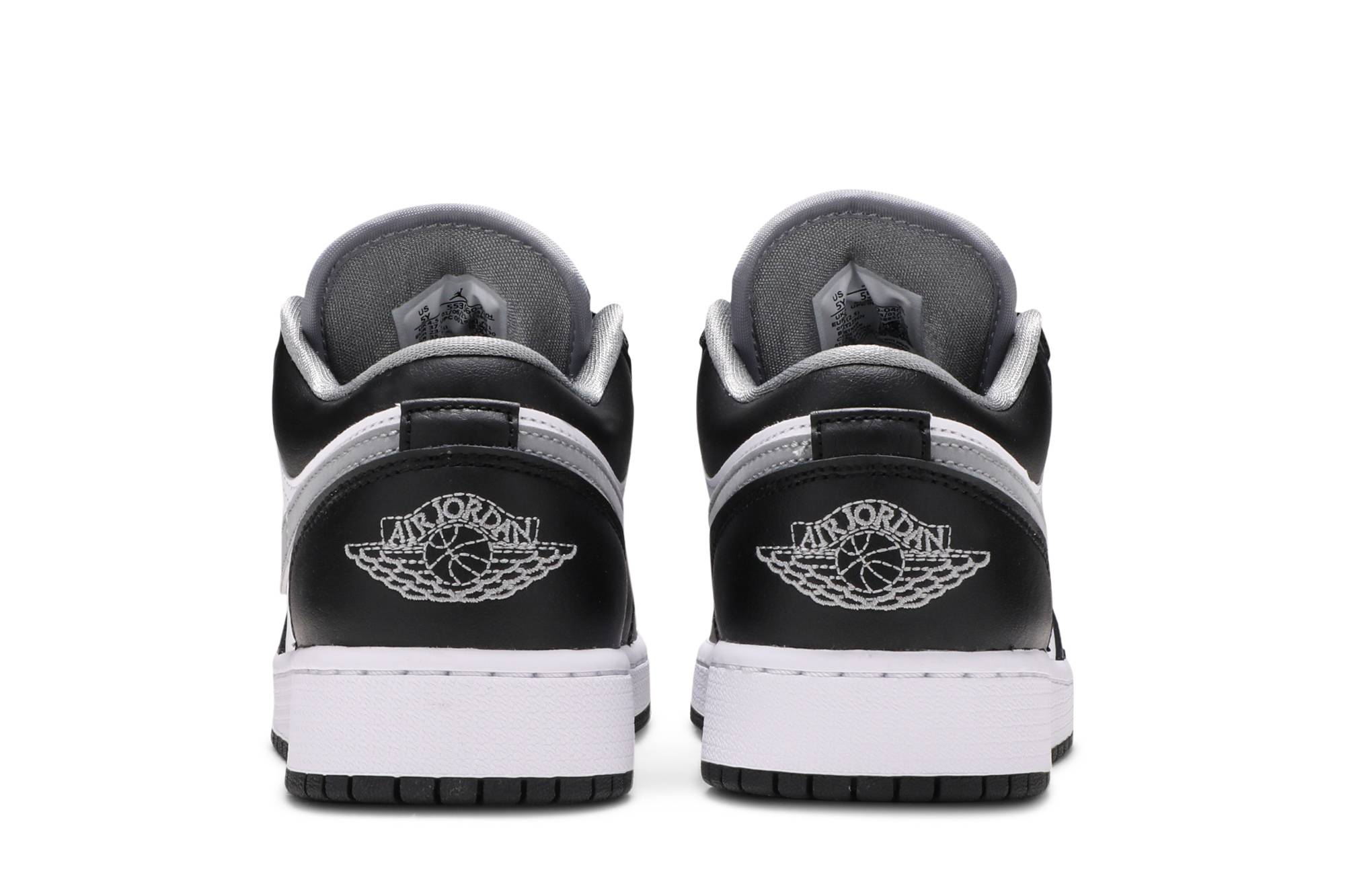 (Grade School) Air Jordan 1 Low Black Medium Grey 553560-040 Nicesnk