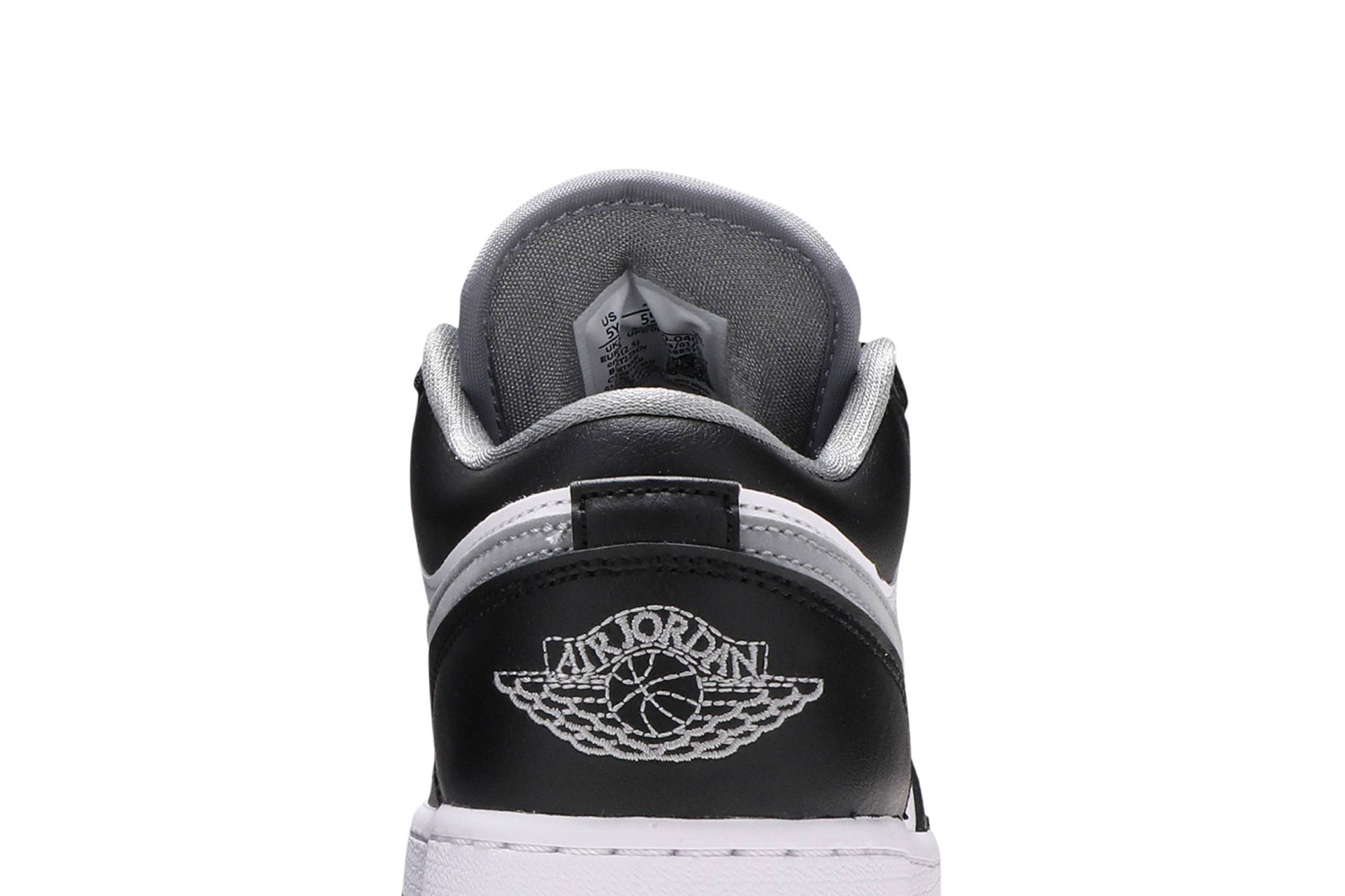 (Grade School) Air Jordan 1 Low Black Medium Grey 553560-040 Nicesnk