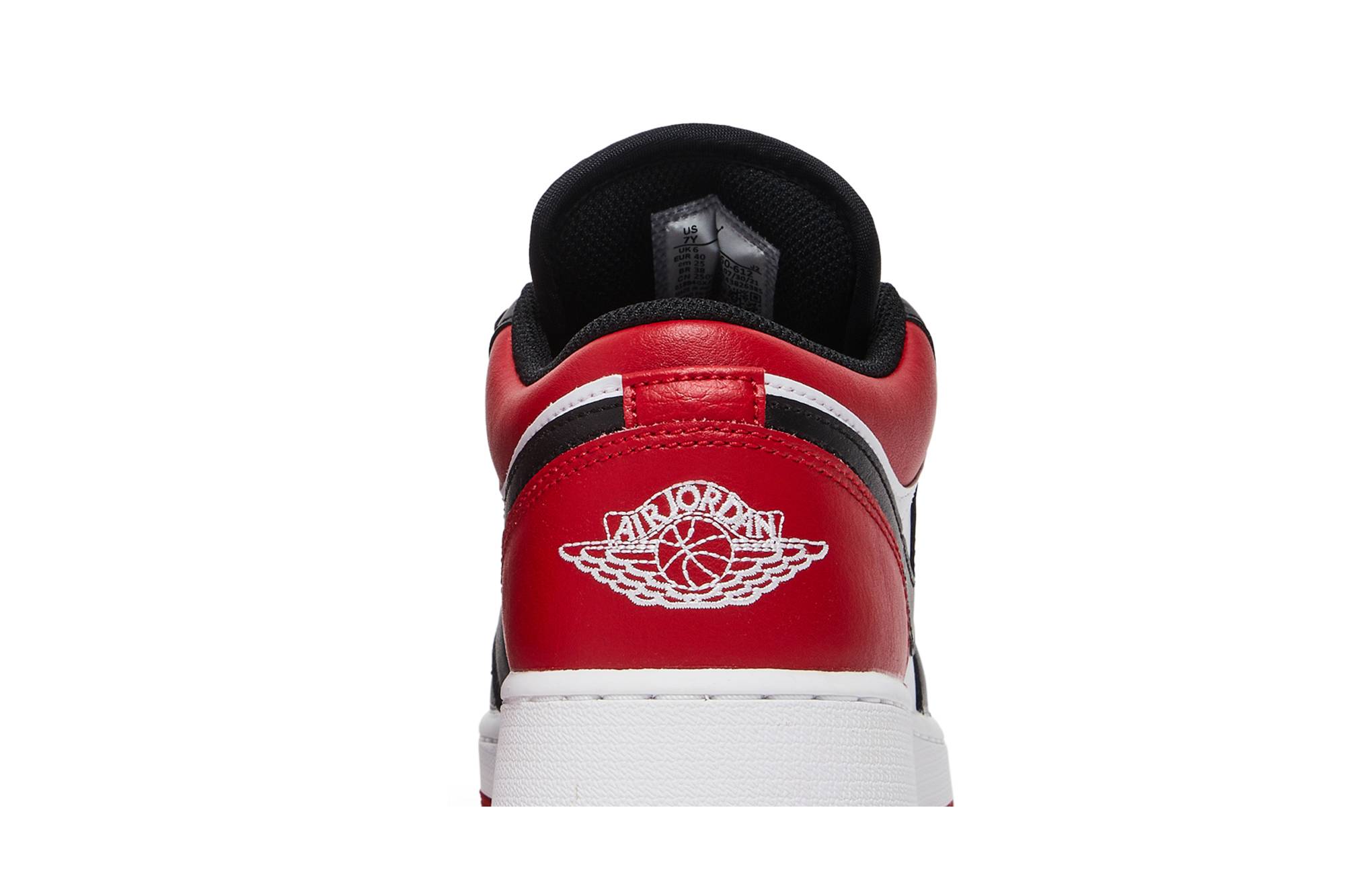 (Grade School) Air Jordan 1 Low ‘Bred Toe’ 553560-612