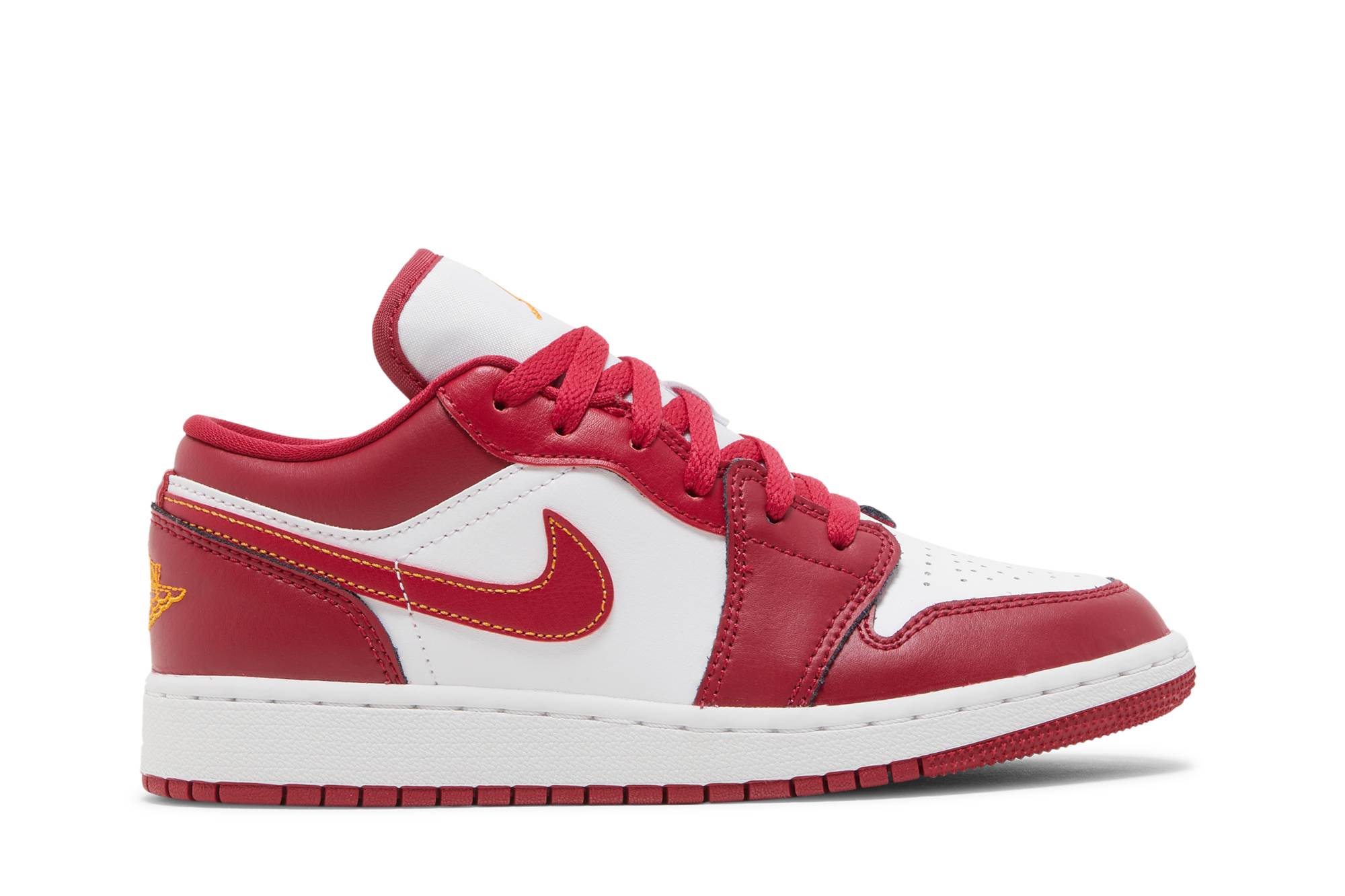 (Grade School) Air Jordan 1 Low Cardinal Red 553560-607 Nicesnk