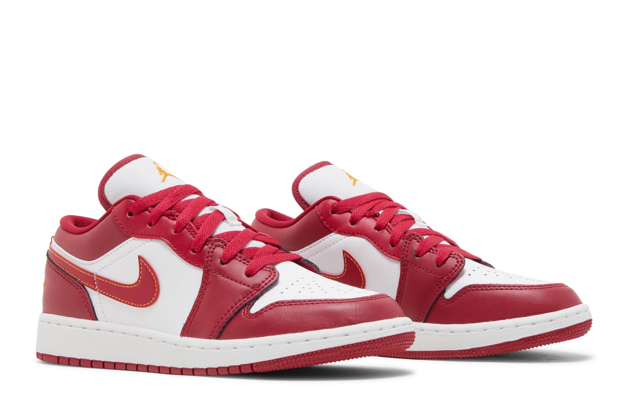 (Grade School) Air Jordan 1 Low Cardinal Red 553560-607 Nicesnk