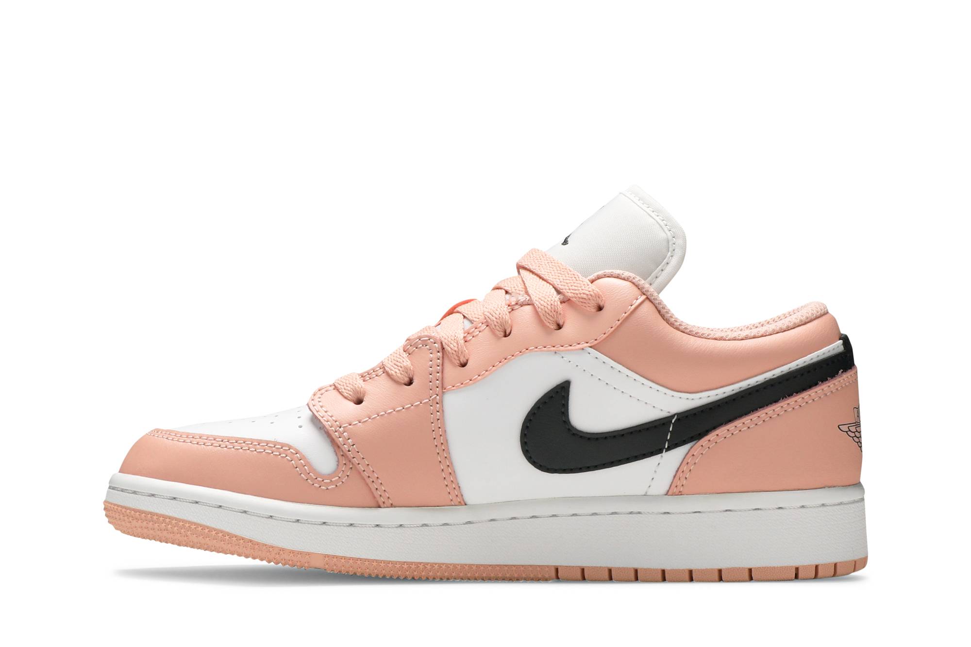 (Grade School) Air Jordan 1 Low Light Arctic Pink 553560-800 Nicesnk