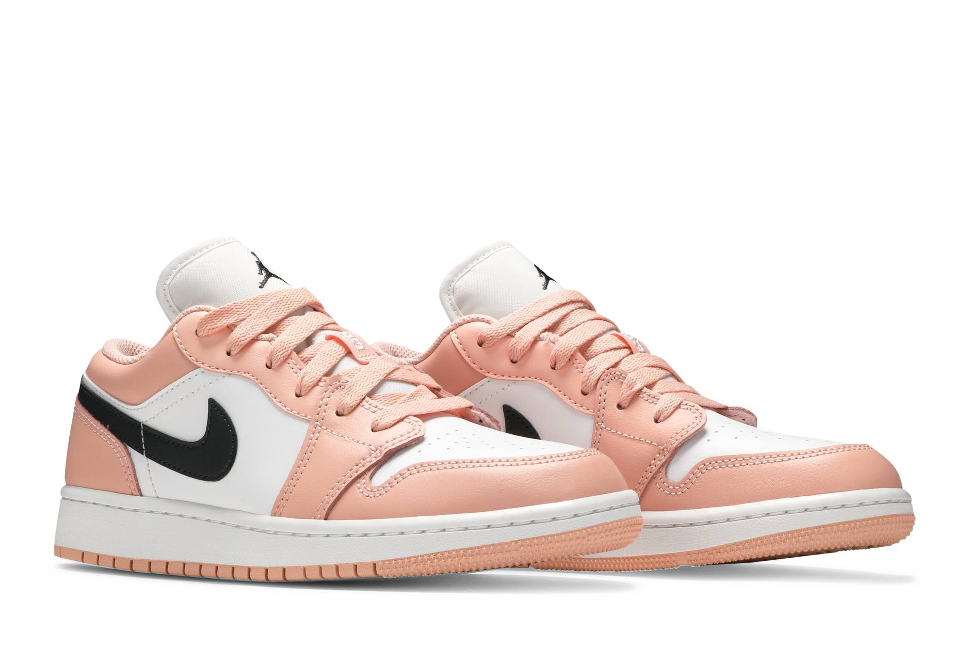 (Grade School) Air Jordan 1 Low Light Arctic Pink 553560-800 Nicesnk