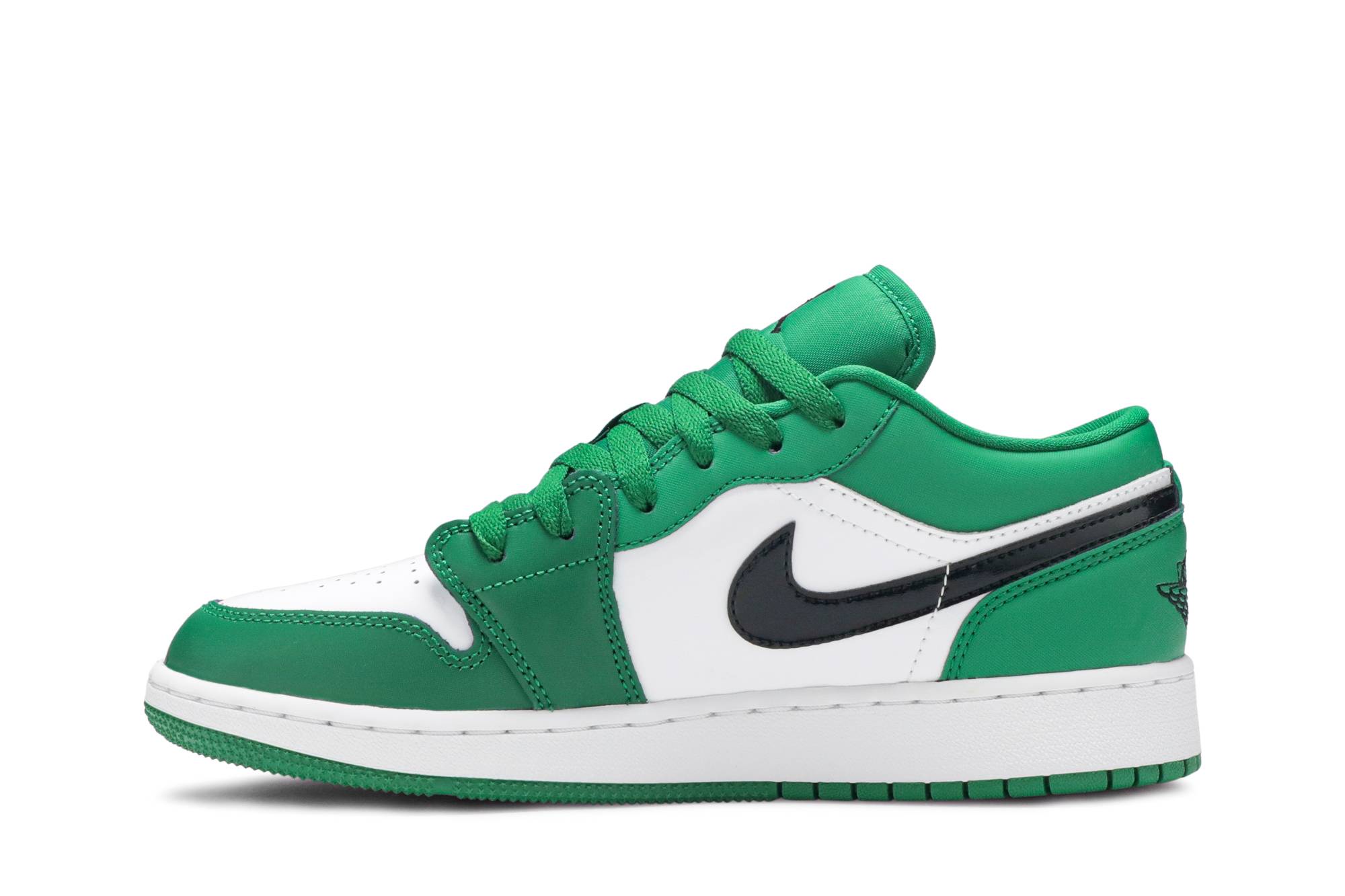 (Grade School) Air Jordan 1 Low ‘Pine Green’ 553560-301