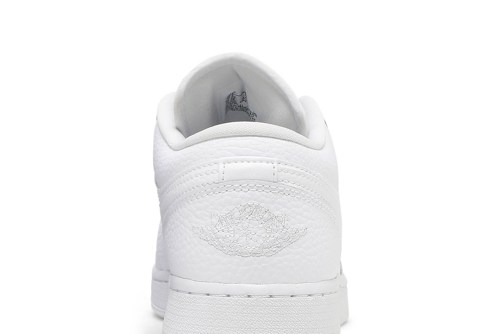 (Grade School) Air Jordan 1 Low Triple White 553560-130 Nicesnk