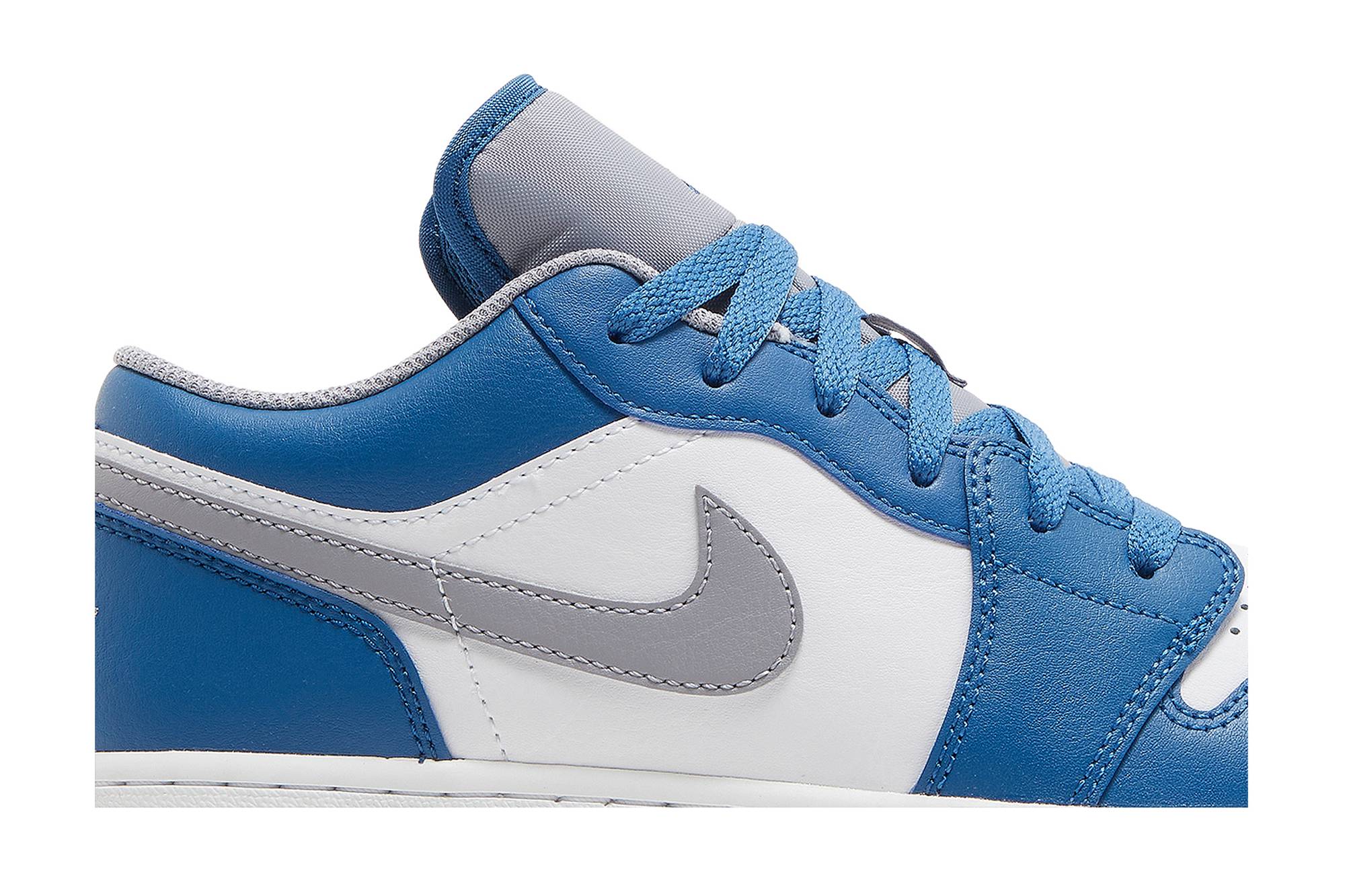 (Grade School) Air Jordan 1 Low ‘True Blue Cement’ 553560-412