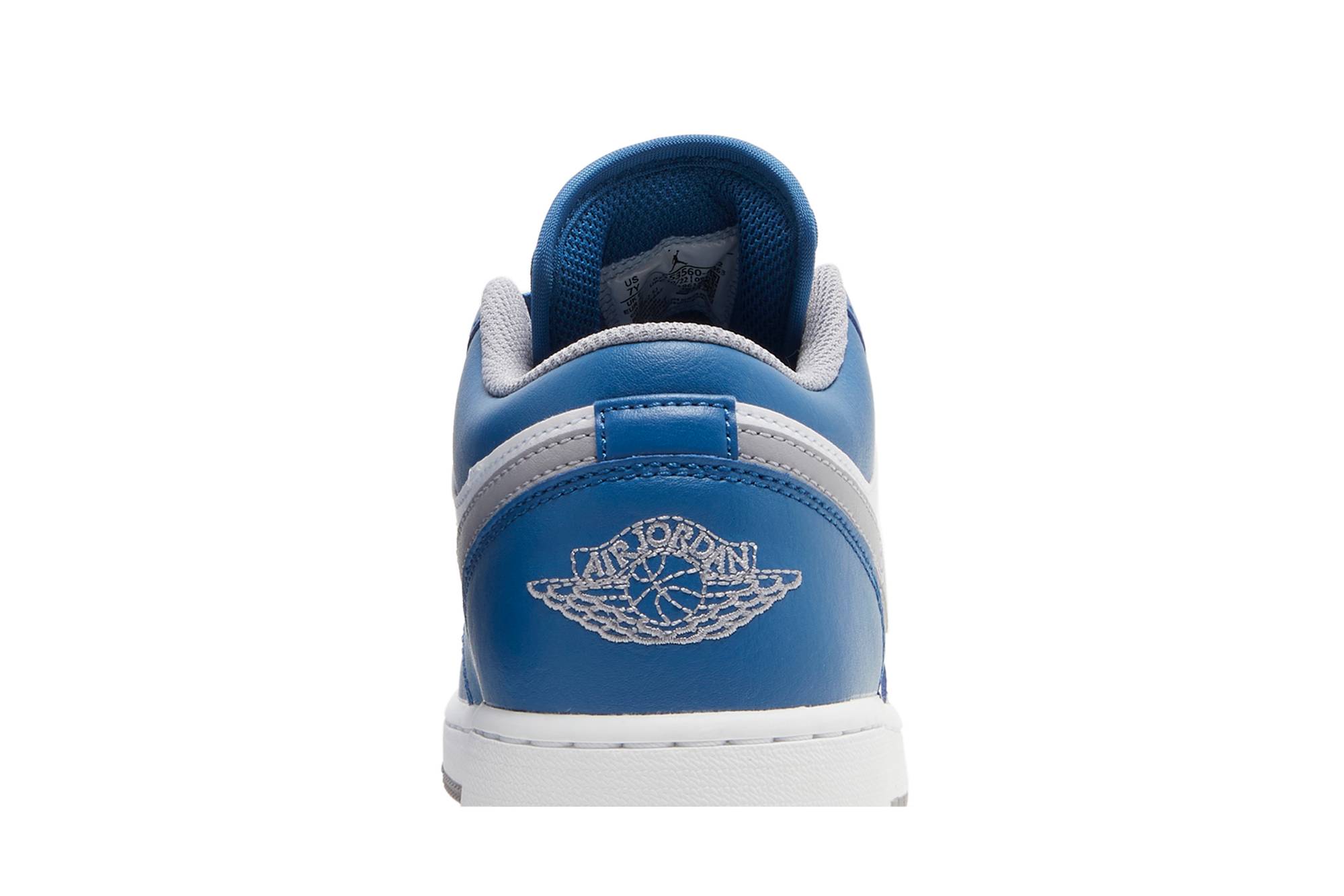 (Grade School) Air Jordan 1 Low ‘True Blue Cement’ 553560-412