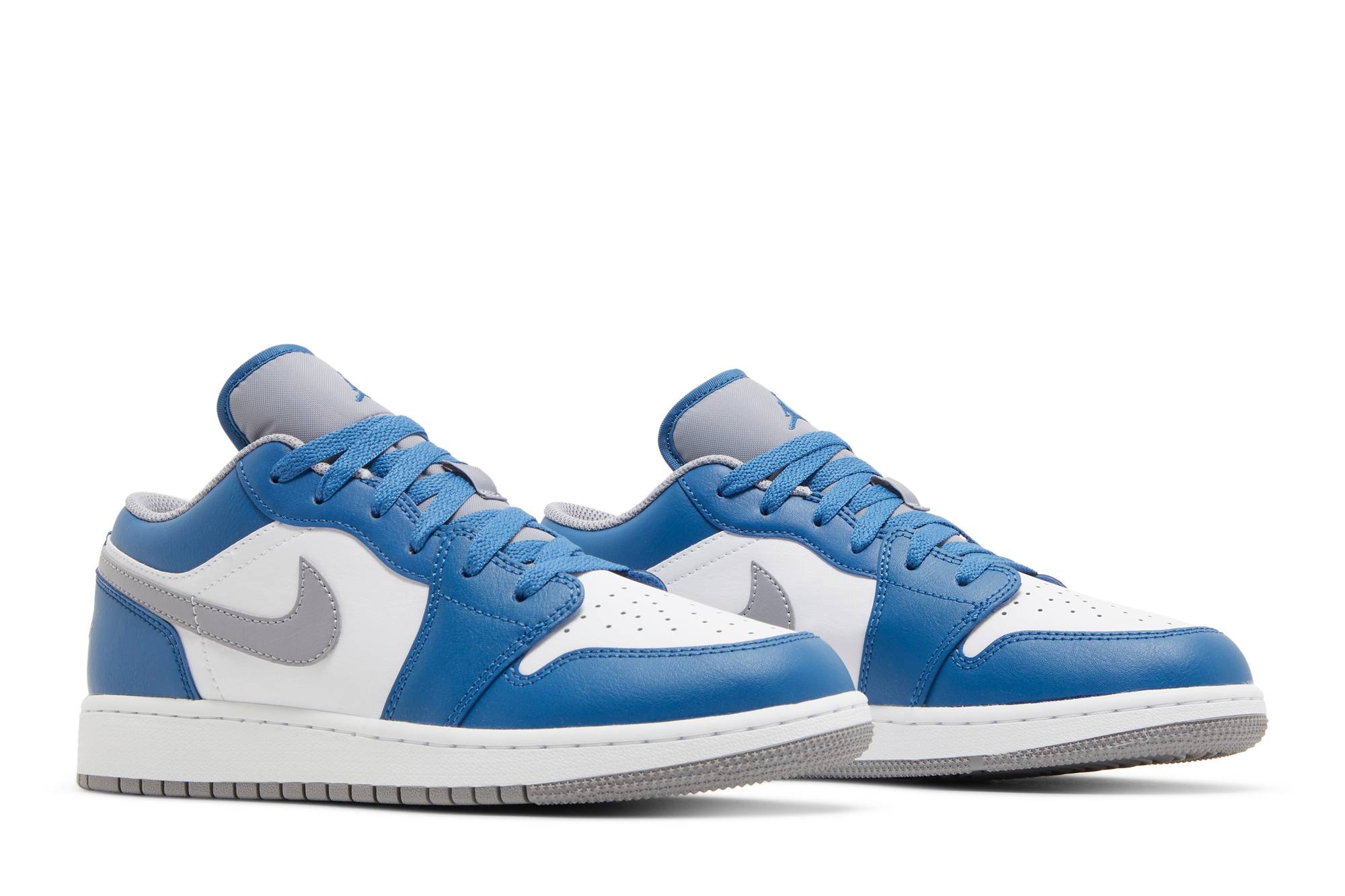 (Grade School) Air Jordan 1 Low ‘True Blue Cement’ 553560-412
