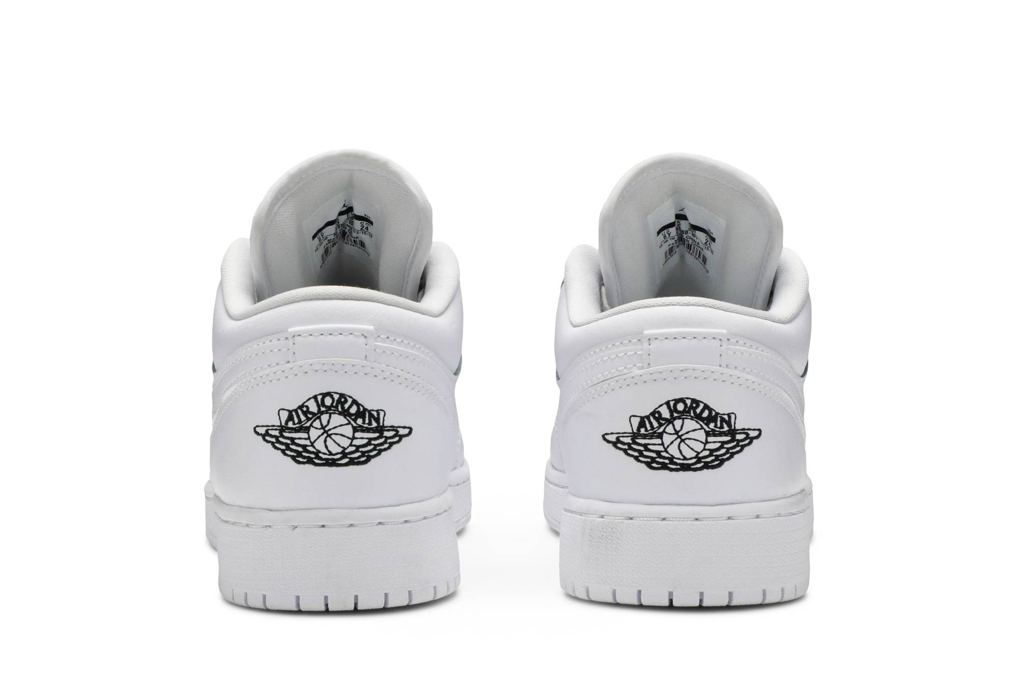(Grade School) Air Jordan 1 Low White Black 553560-101 Nicesnk