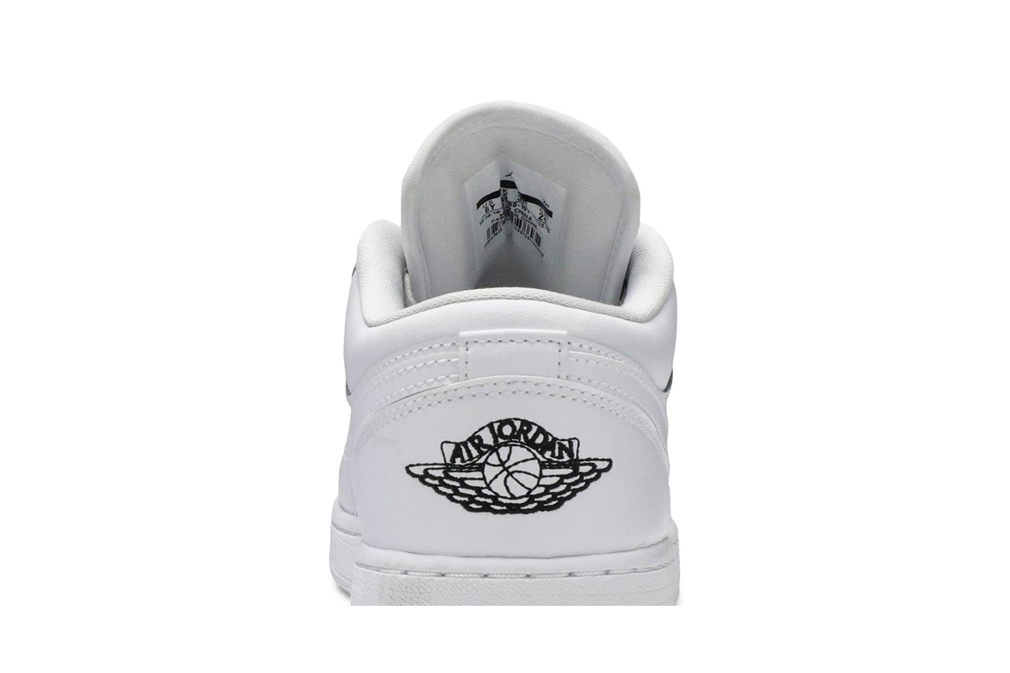 (Grade School) Air Jordan 1 Low White Black 553560-101 Nicesnk