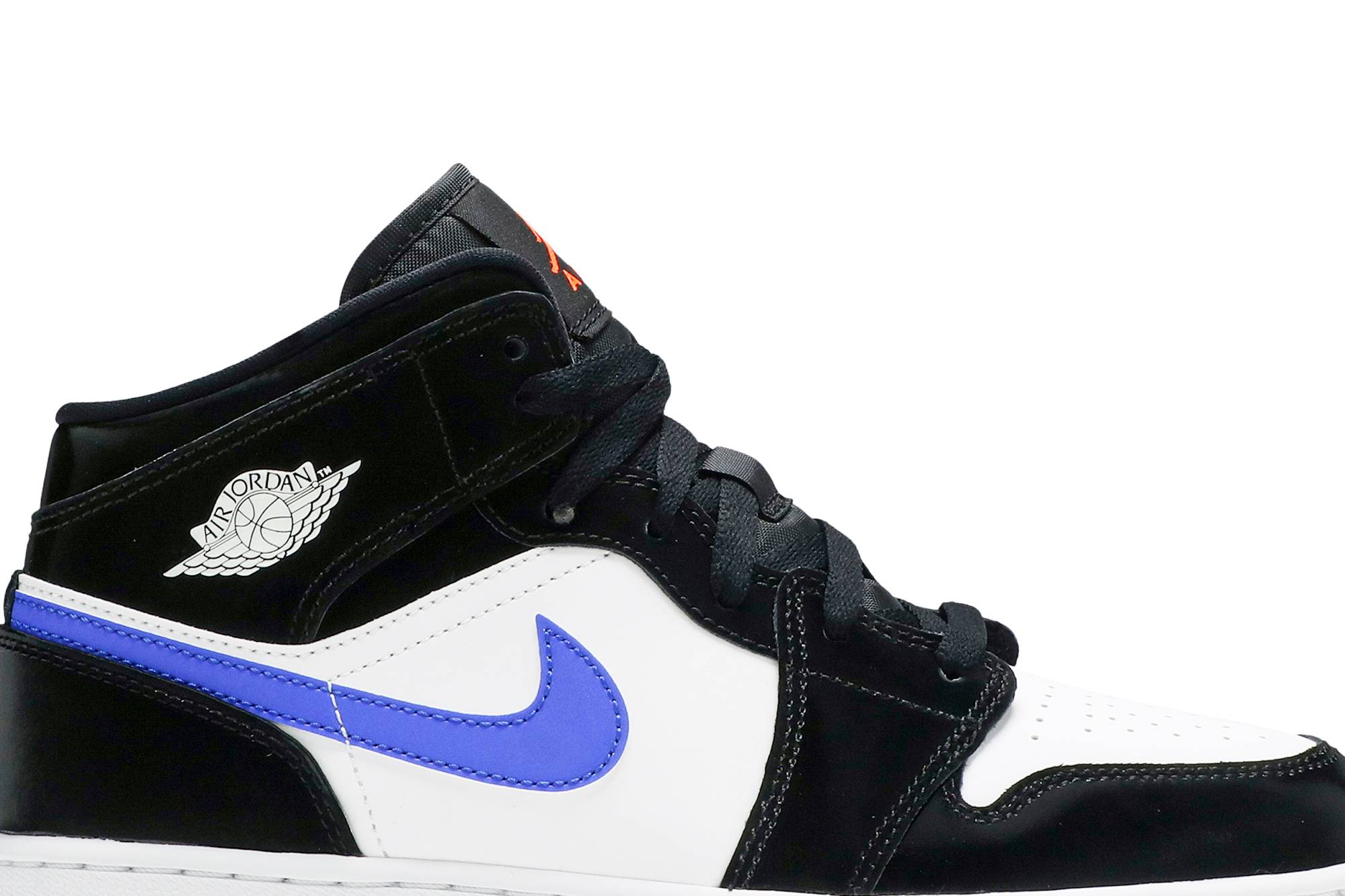 (Grade School) Air Jordan 1 Mid ‘Black Racer Blue’ 554725-084