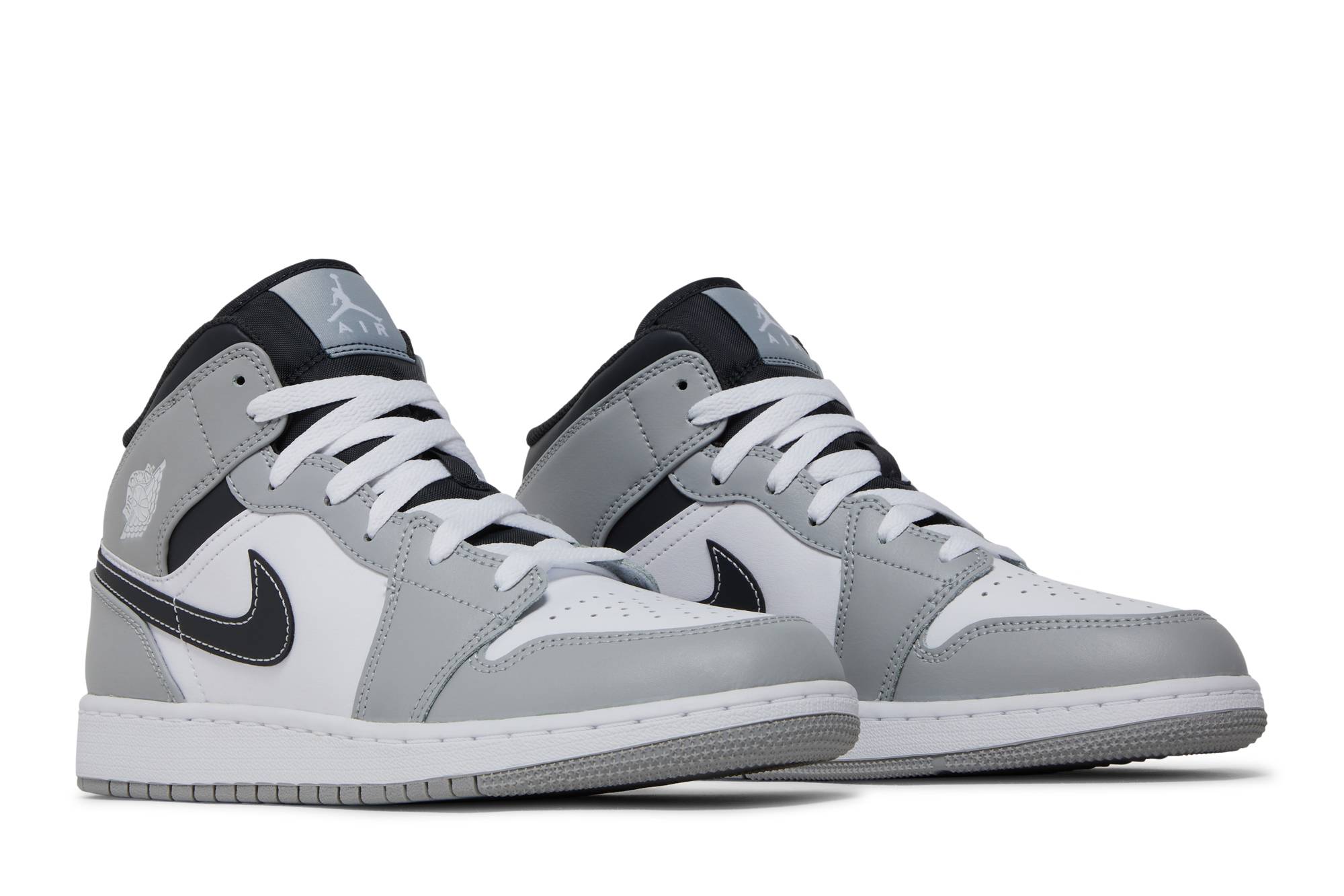 (Grade School) Air Jordan 1 Mid Greyscale 554725-078 Nicesnk