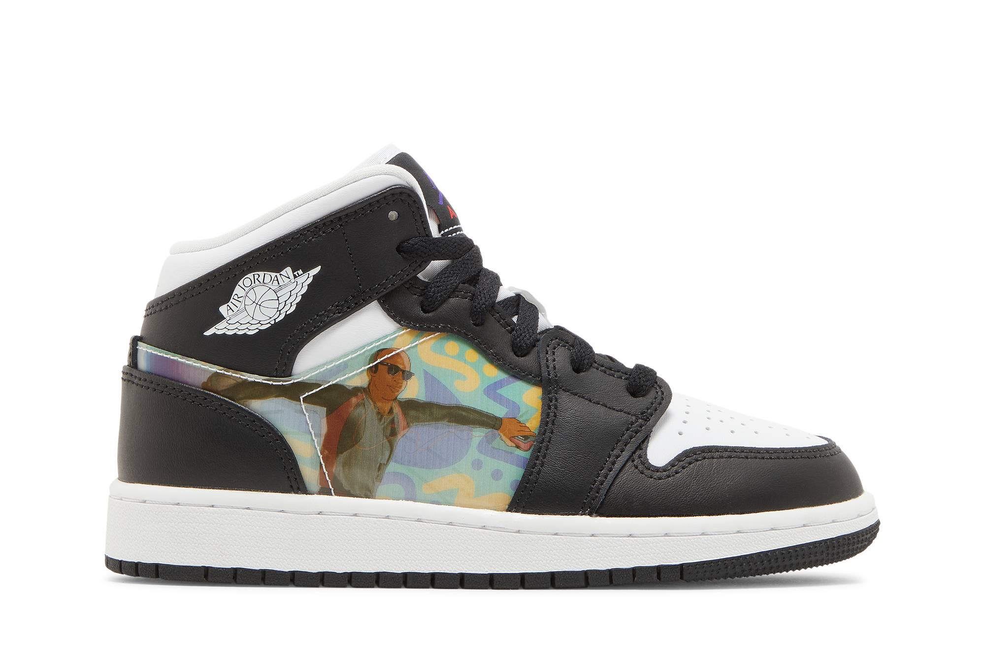 (Grade School) Air Jordan 1 Mid Hologram DR9495-001 Nicesnk