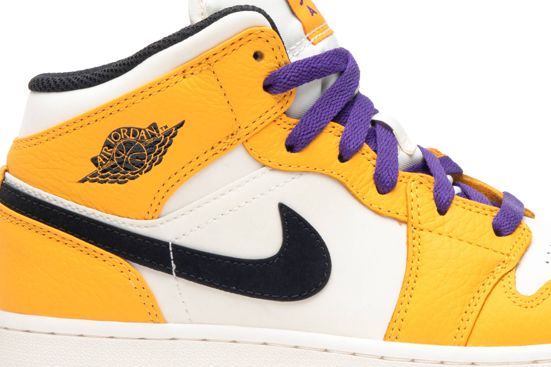 (Grade School) Air Jordan 1 Mid Lakers BQ6931-700 Nicesnk