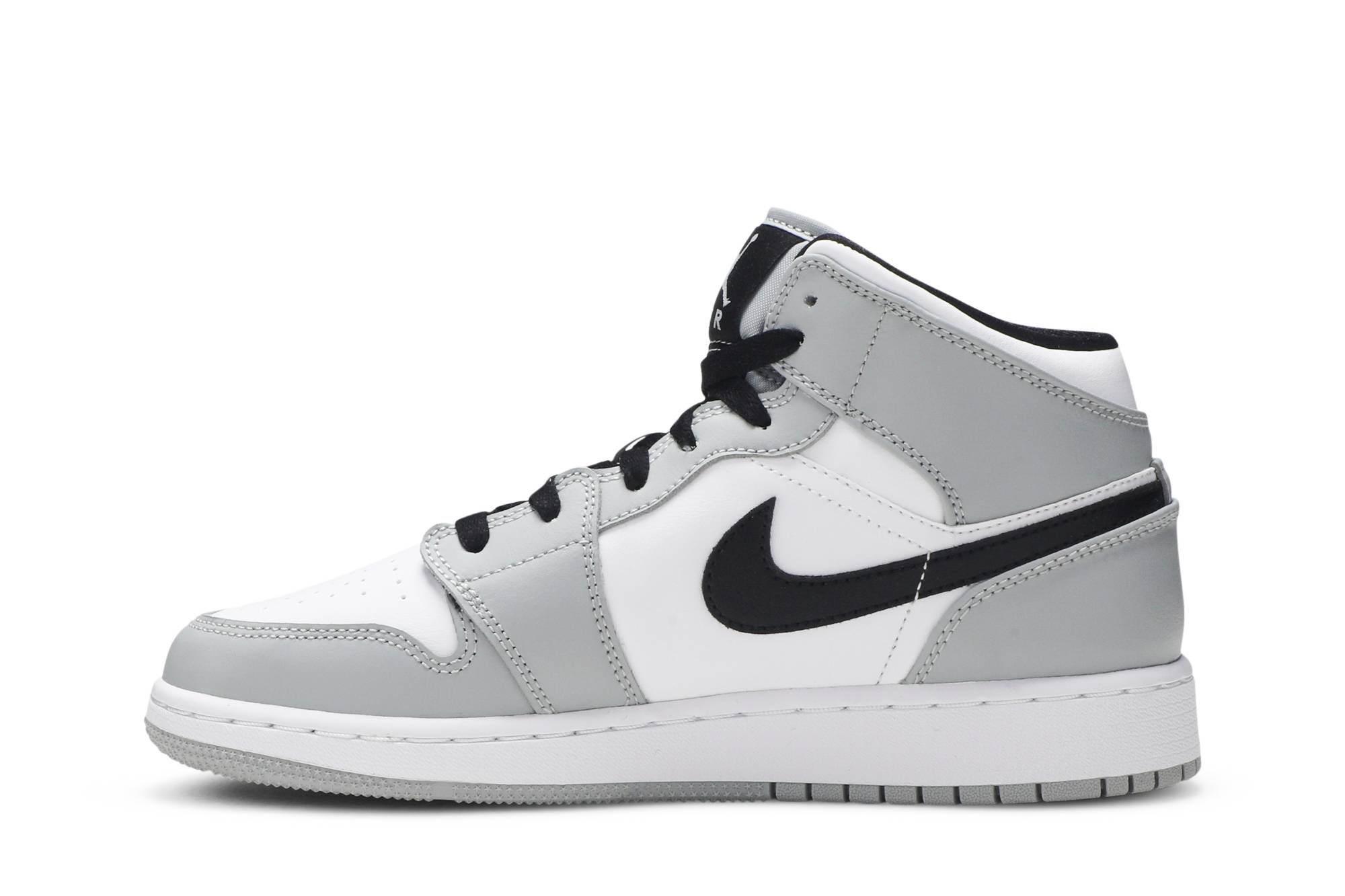 (Grade School) Air Jordan 1 Mid ‘Light Smoke Grey’ 554725-092