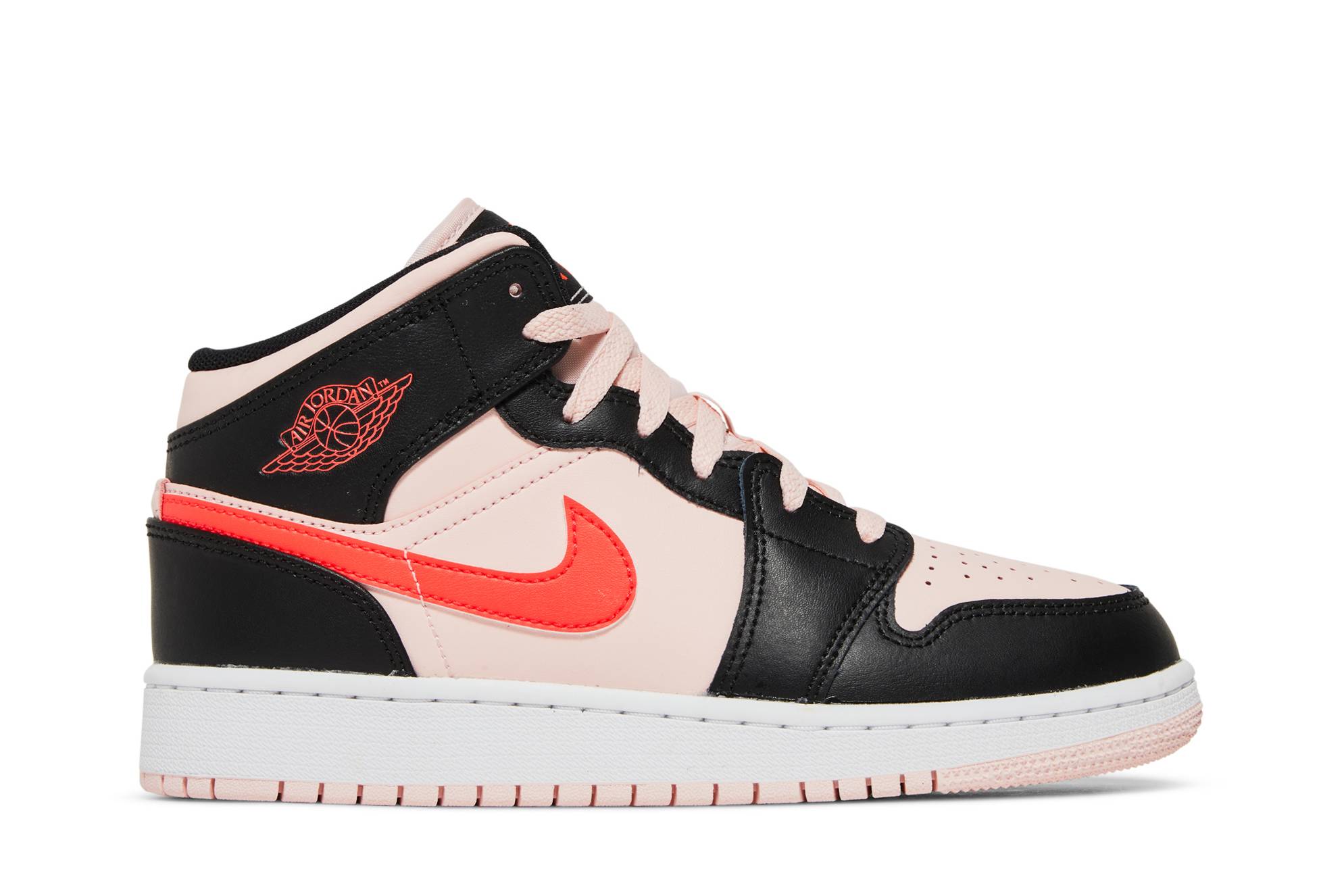 (Grade School) Air Jordan 1 Mid ‘Pink Crimson’ 554725-604