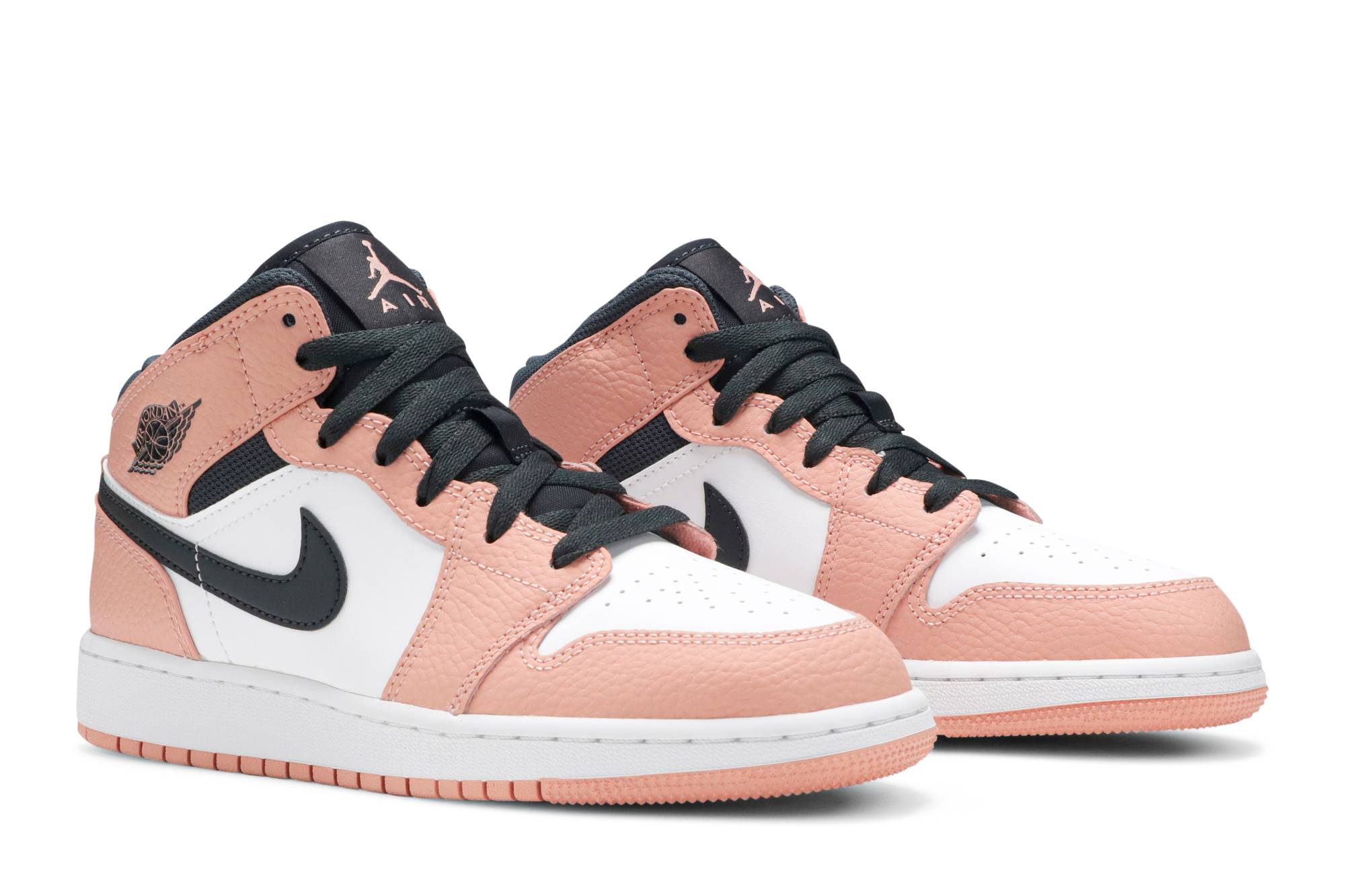 (Grade School) Air Jordan 1 Mid ‘Pink Quartz’ 555112-603