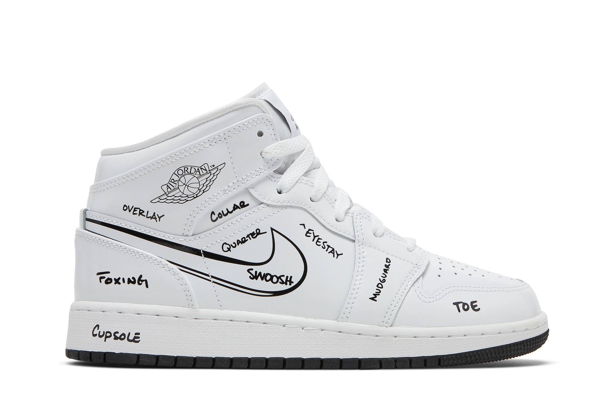 (Grade School) Air Jordan 1 Mid ‘Schematic’ DQ1864-100