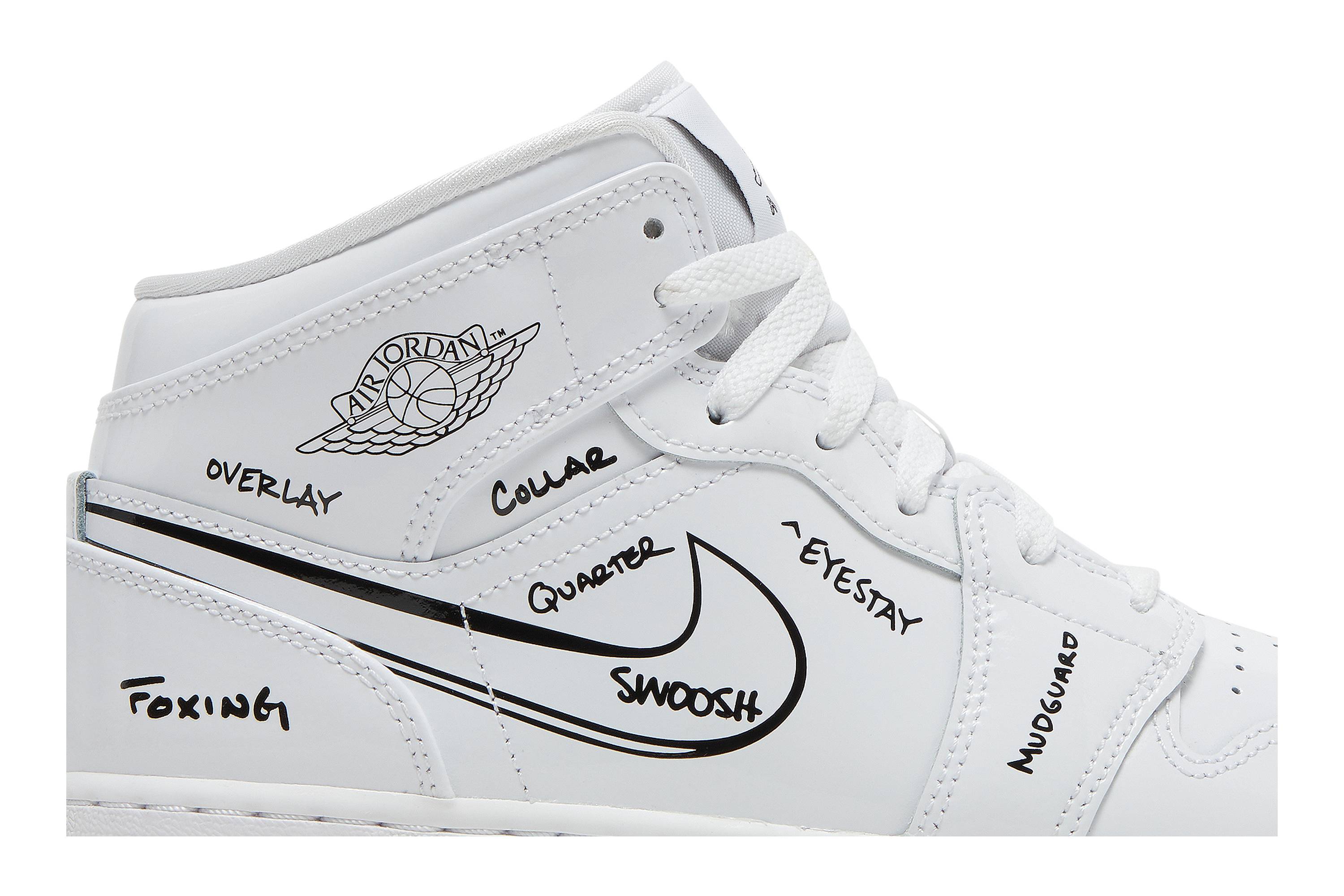 (Grade School) Air Jordan 1 Mid ‘Schematic’ DQ1864-100