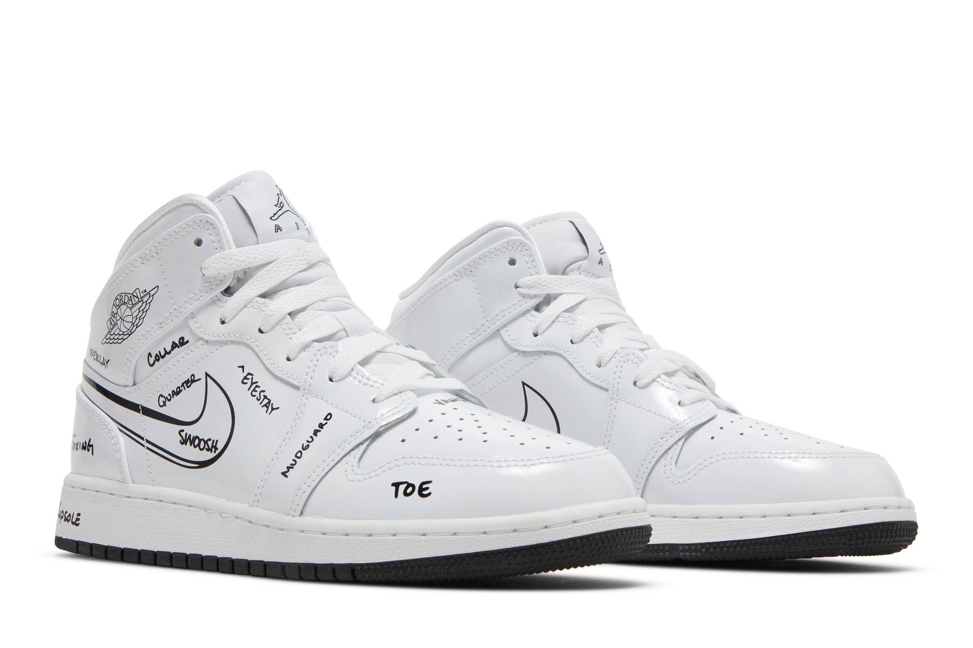 (Grade School) Air Jordan 1 Mid ‘Schematic’ DQ1864-100