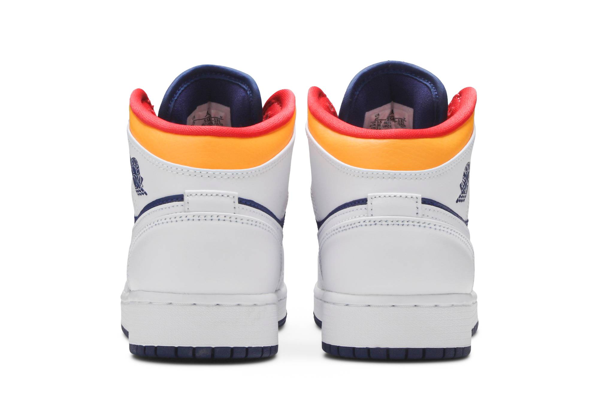 (Grade School) Air Jordan 1 Mid ‘White Deep Royal Blue’ 554725-131