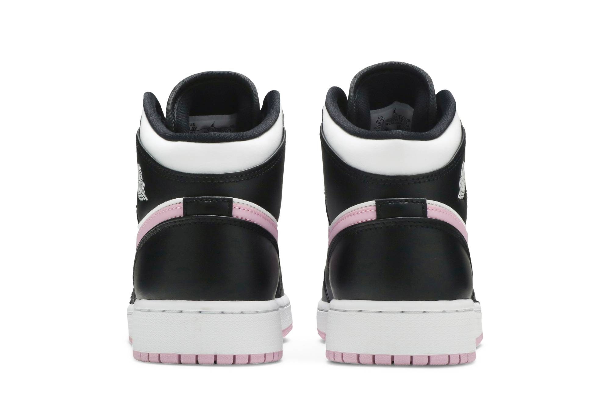 (Grade School) Air Jordan 1 Mid White Light Arctic Pink 555112-103 Nicesnk