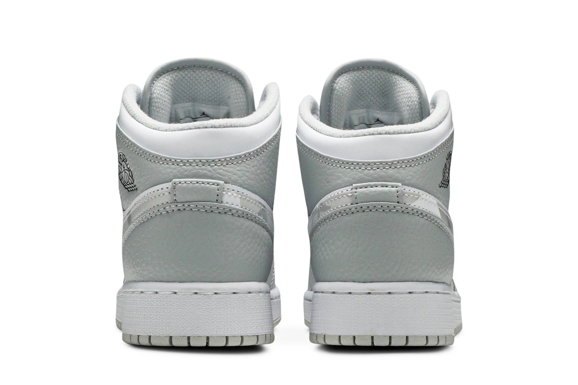 (Grade School) Air Jordan 1 Mid SE ‘Swoosh Logo – Grey Camo’ DD3235-100