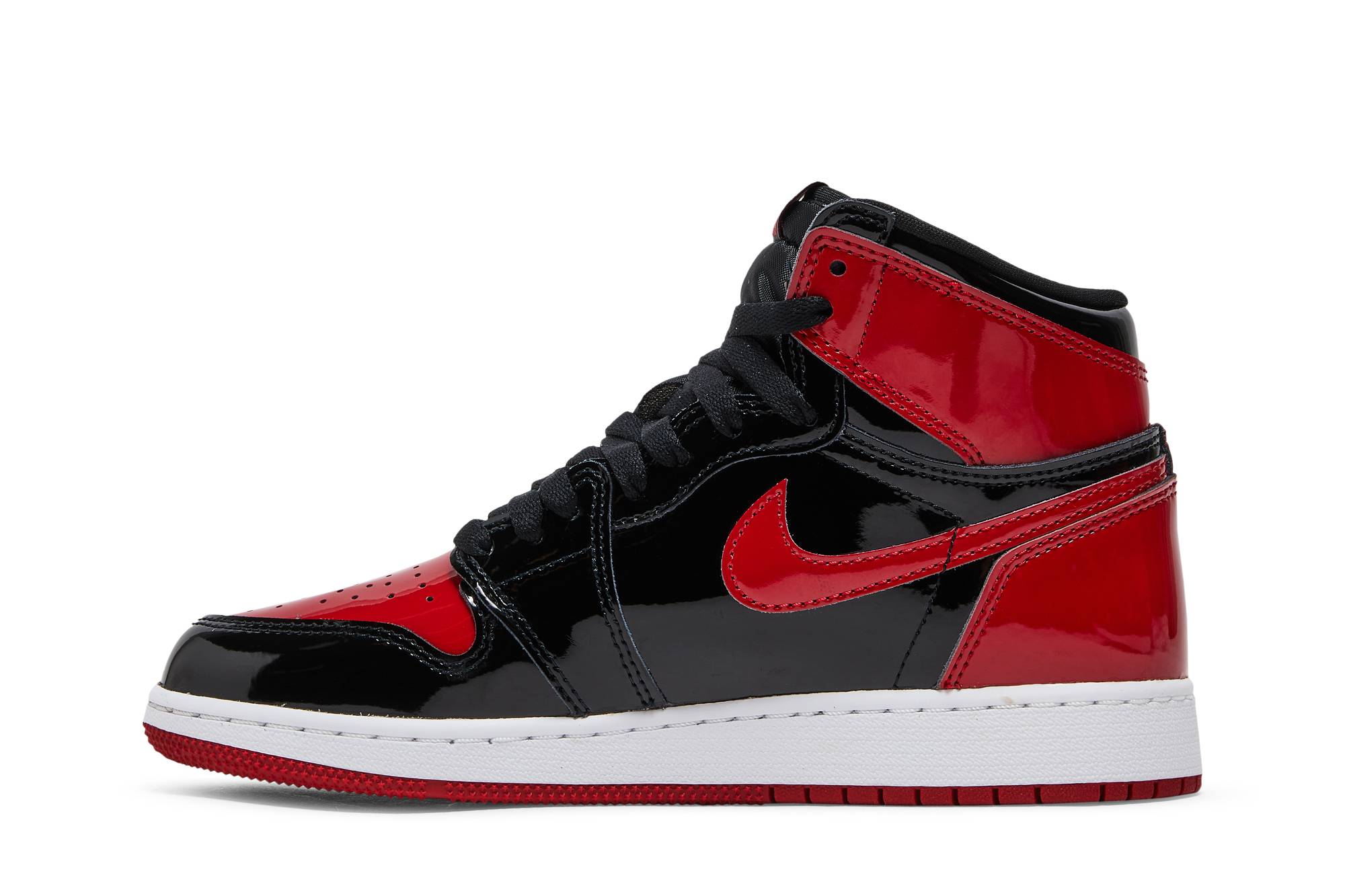 (Grade School) Air Jordan 1 Retro High OG Patent Bred 575441-063 Nicesnk