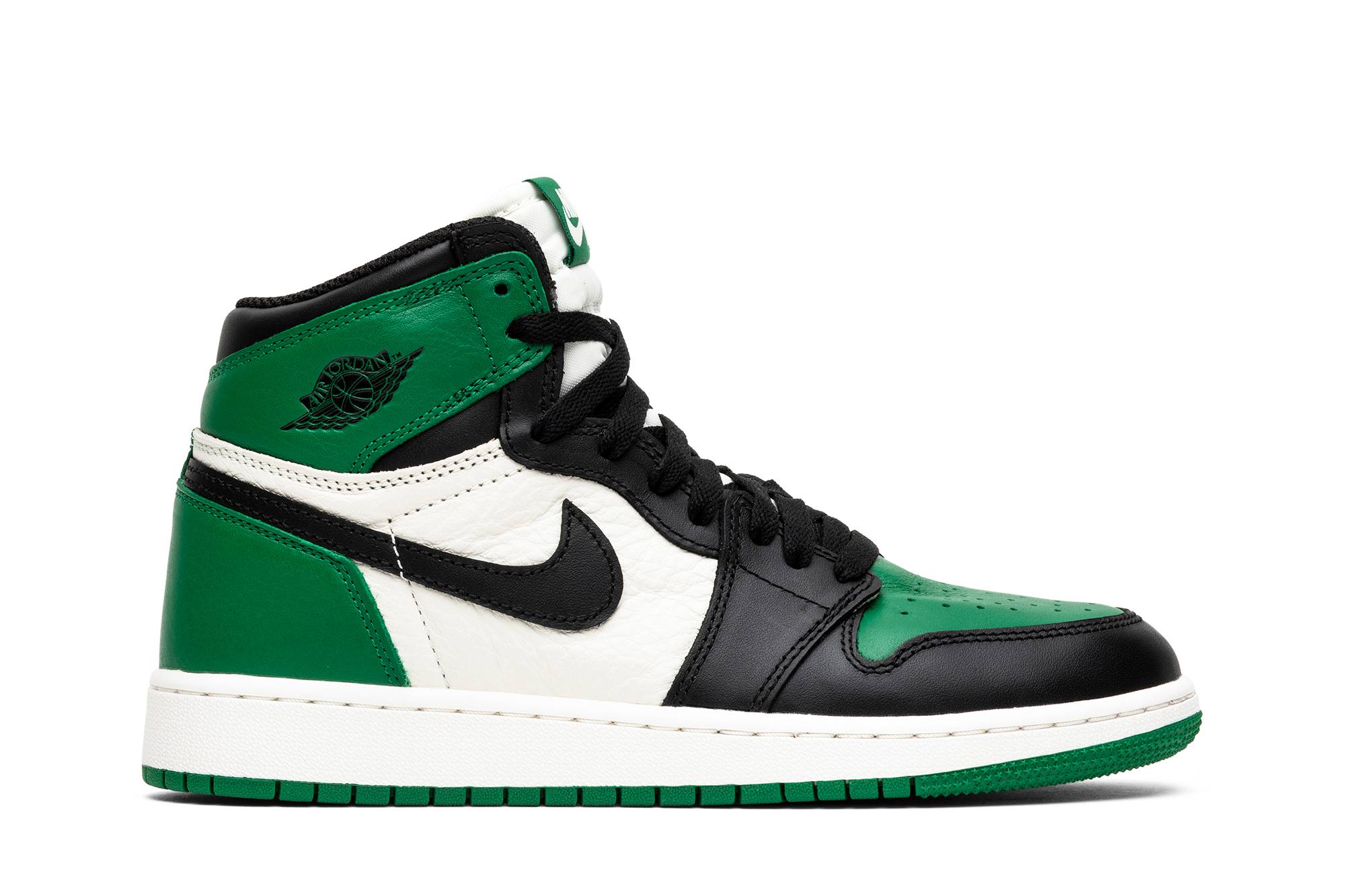 (Grade School) Air Jordan 1 Retro High OG Pine Green 575441-302 Nicesnk