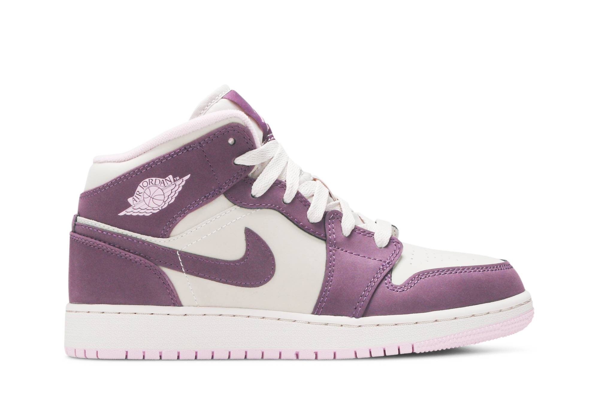(Grade School) Air Jordan 1 Retro Mid ‘Pro Purple’ 555112-500