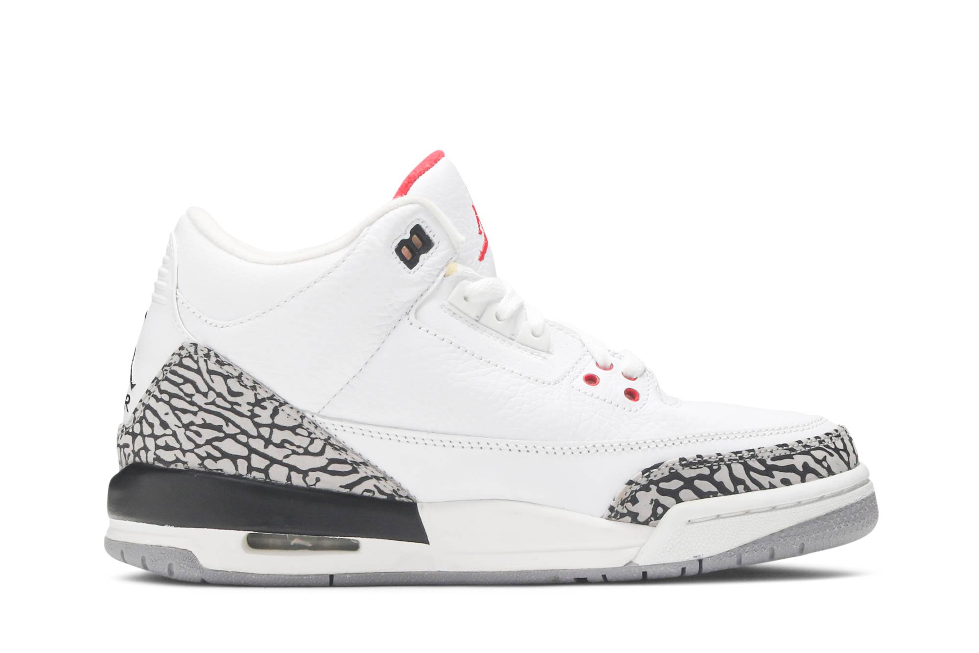 (Grade School) Air Jordan 3 Retro 2011 White Cement 398614-105 Nicesnk