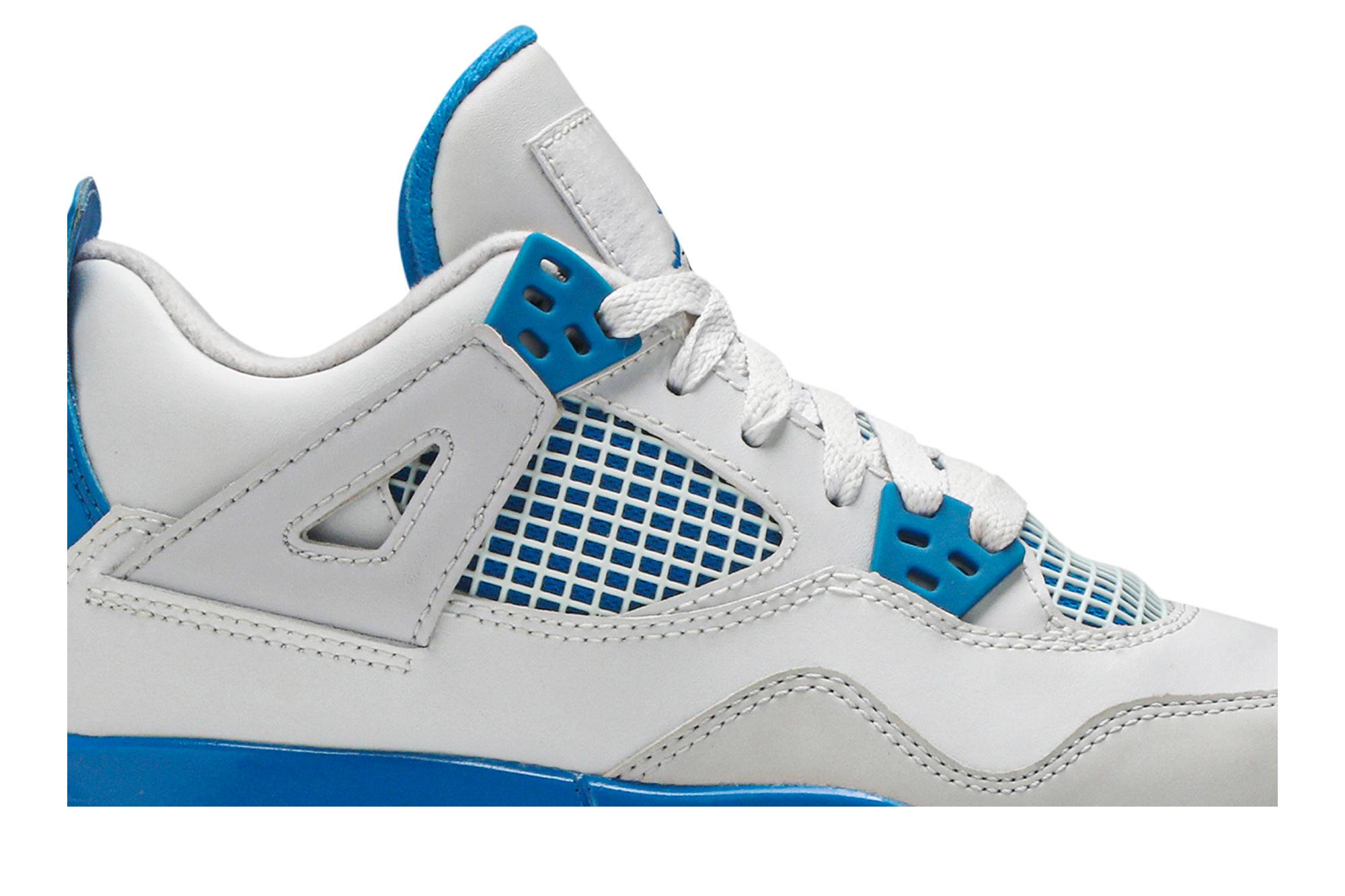 (Grade School) Air Jordan 4 Retro 2012 Military Blue 408452-105 Nicesnk