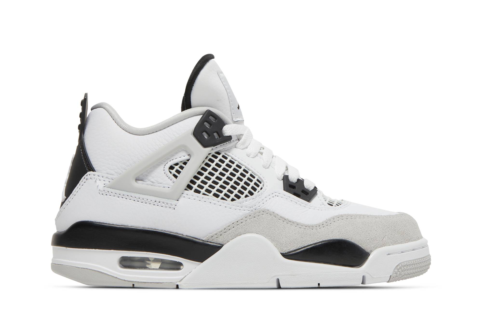 (Grade School) Air Jordan 4 Retro ‘Military Black’ 408452-111