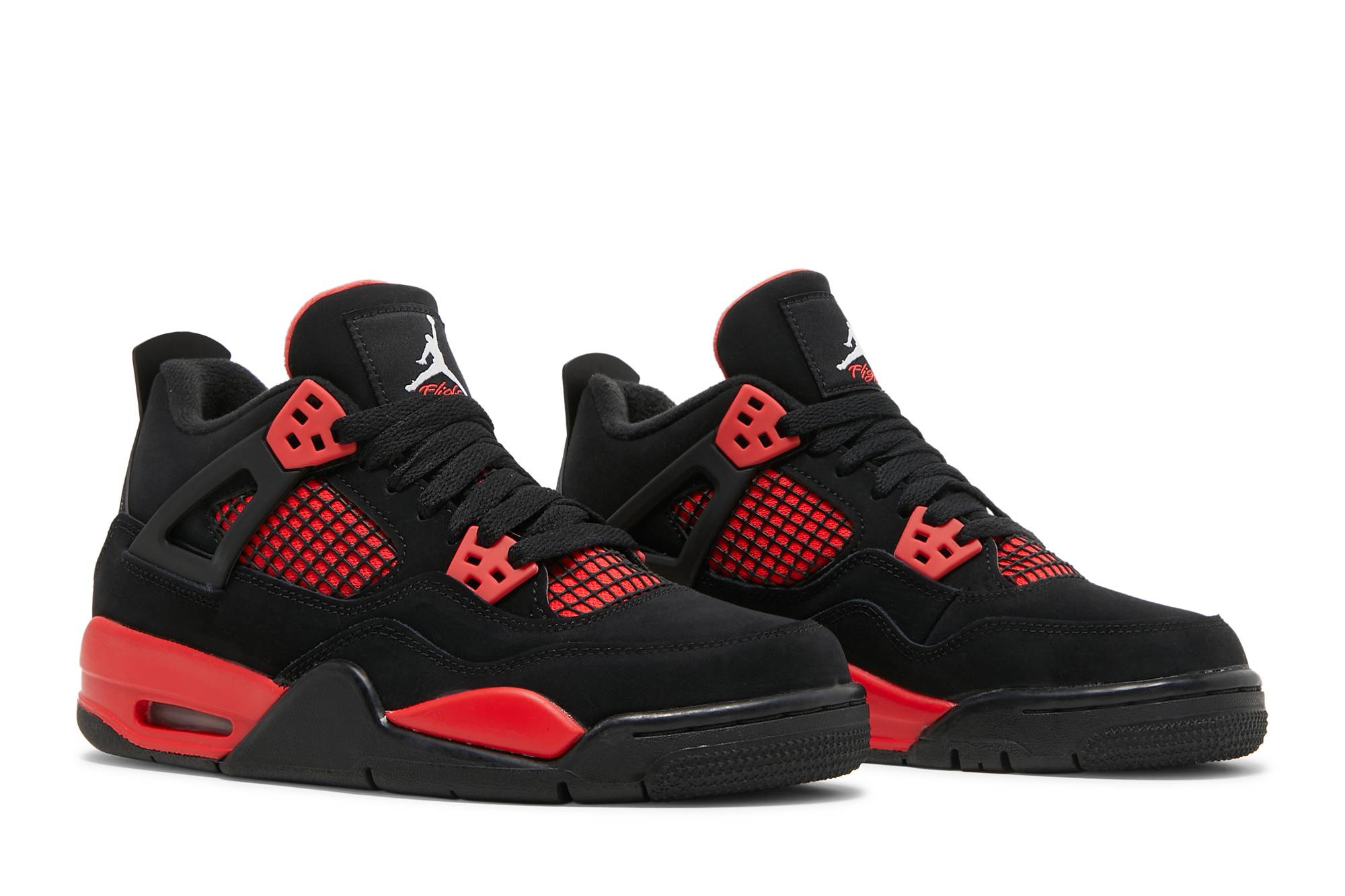 (Grade School) Air Jordan 4 Retro Red Thunder 408452-016 Nicesnk