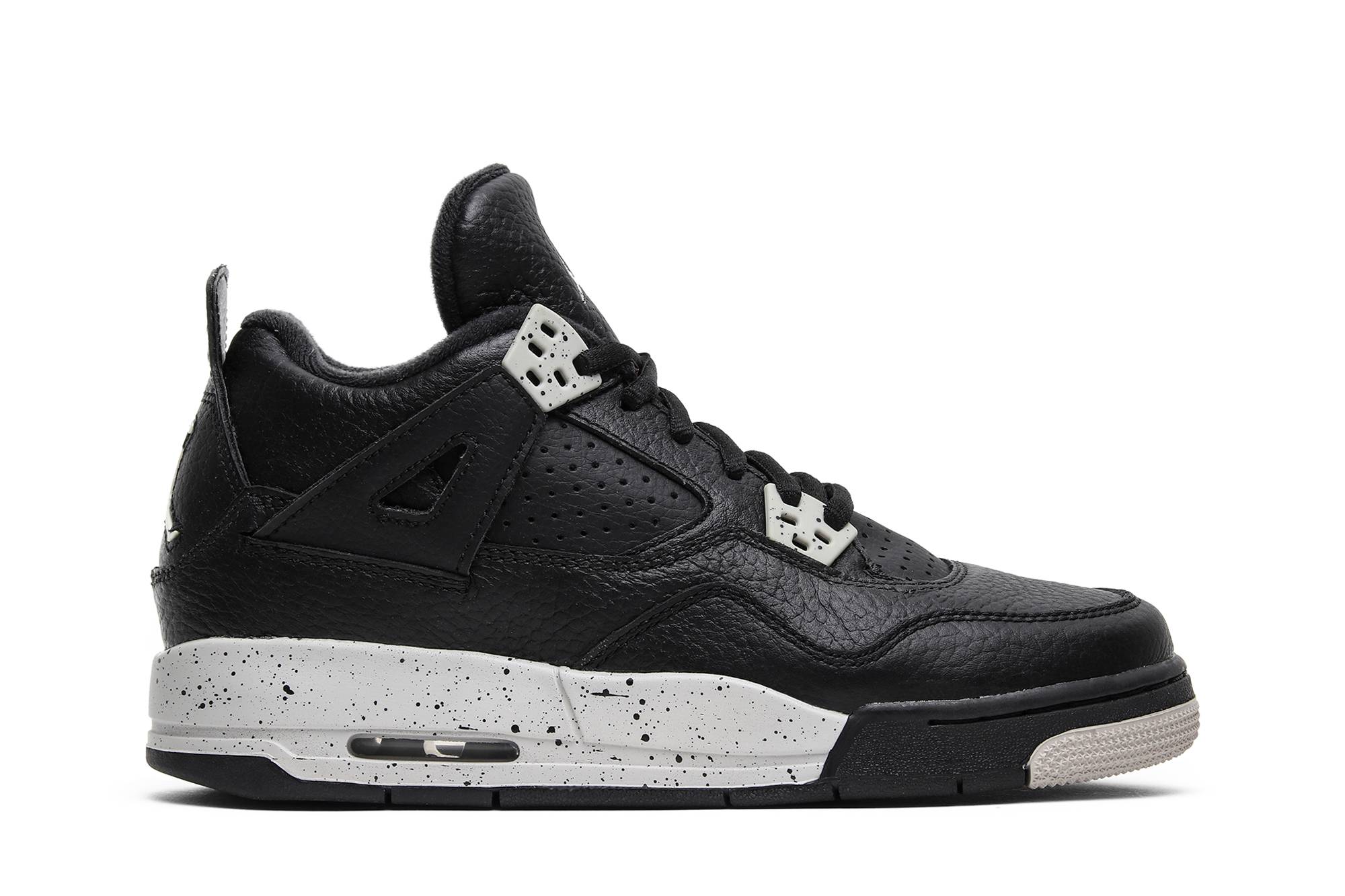 (Grade School) Air Jordan 4 Retro LS 2015 Oreo 408452-003 Nicesnk