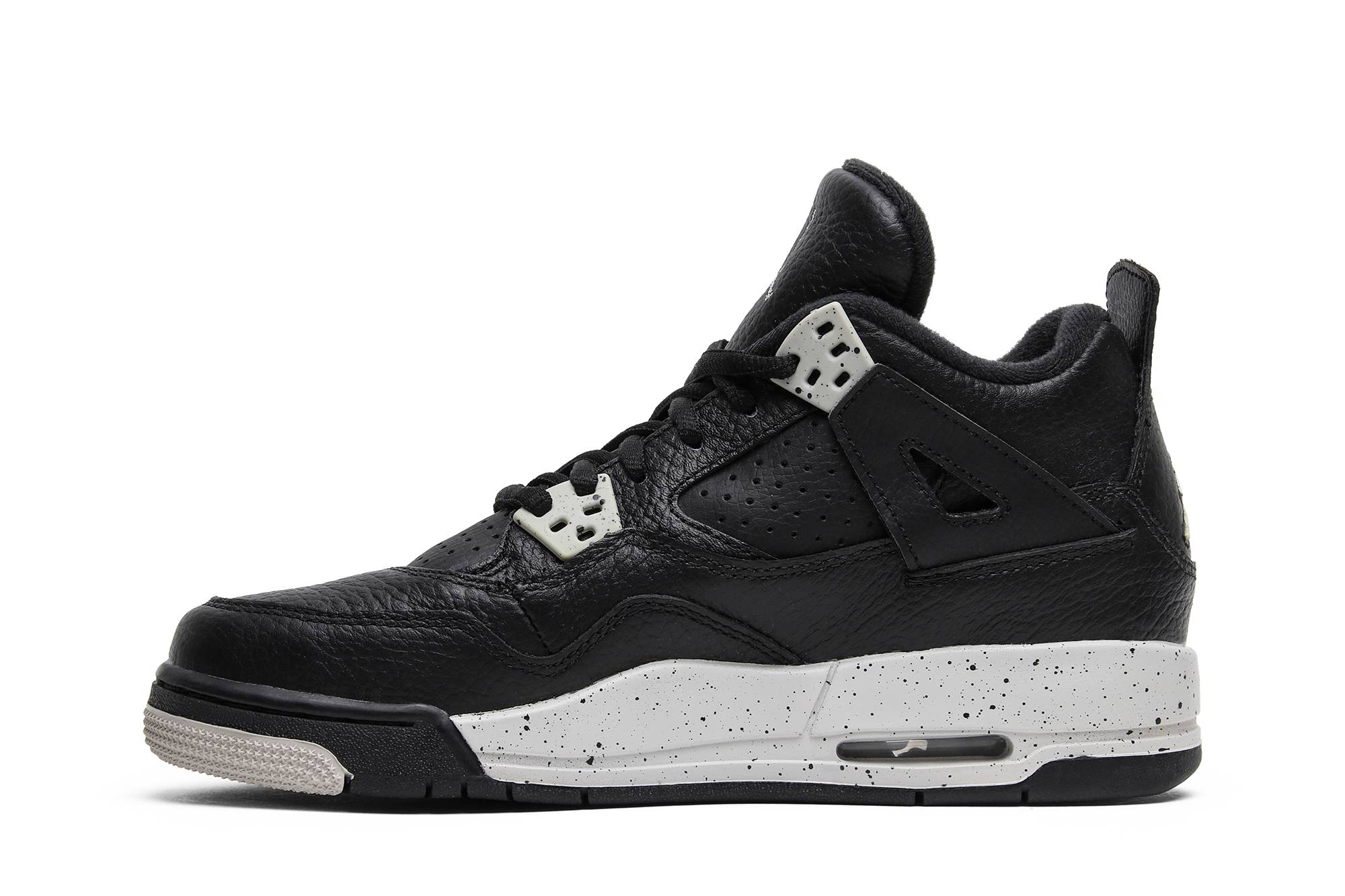 (Grade School) Air Jordan 4 Retro LS 2015 Oreo 408452-003 Nicesnk