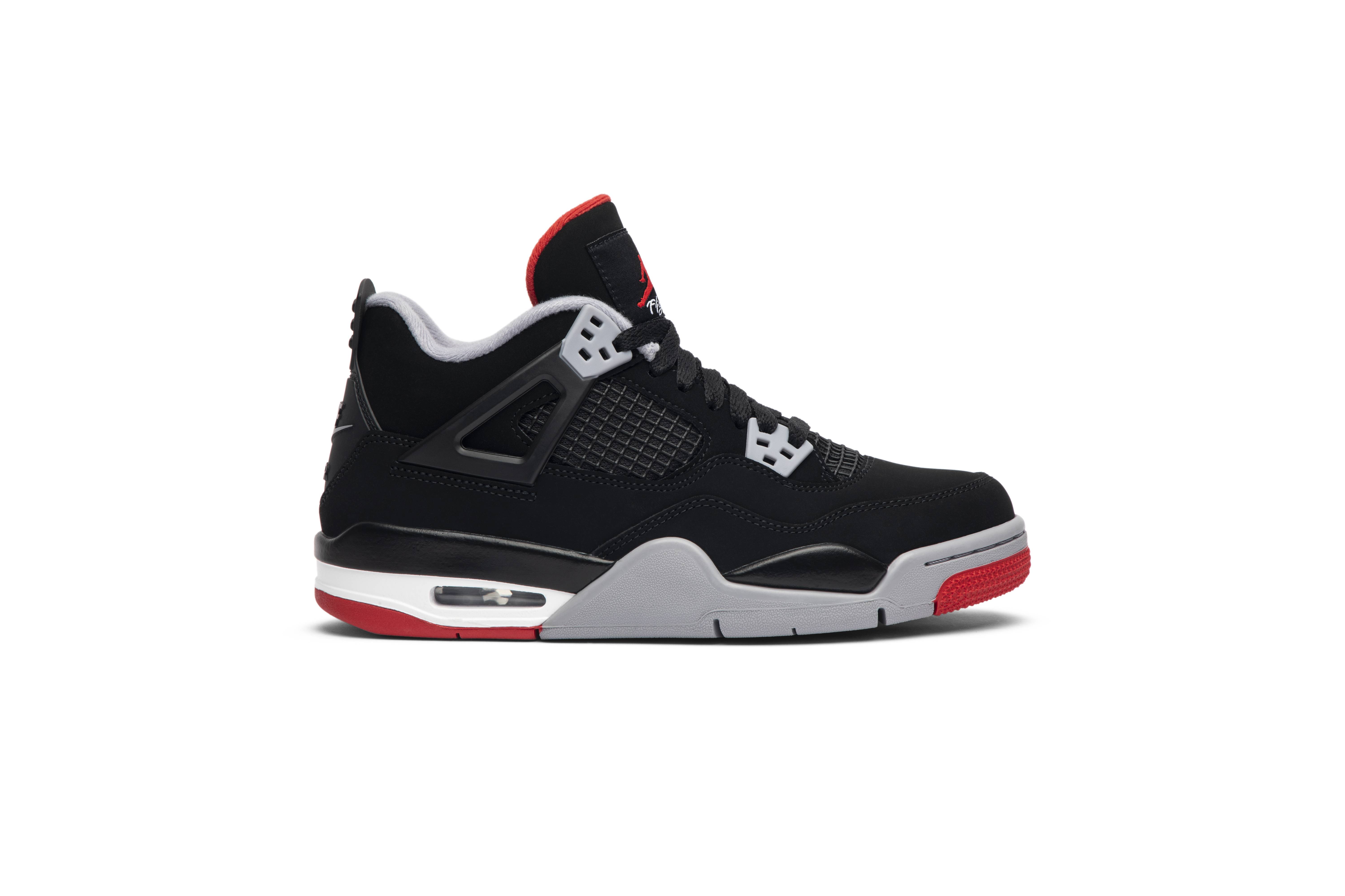 (Grade School) Air Jordan 4 Retro OG Bred 2019 408452-060 Nicesnk