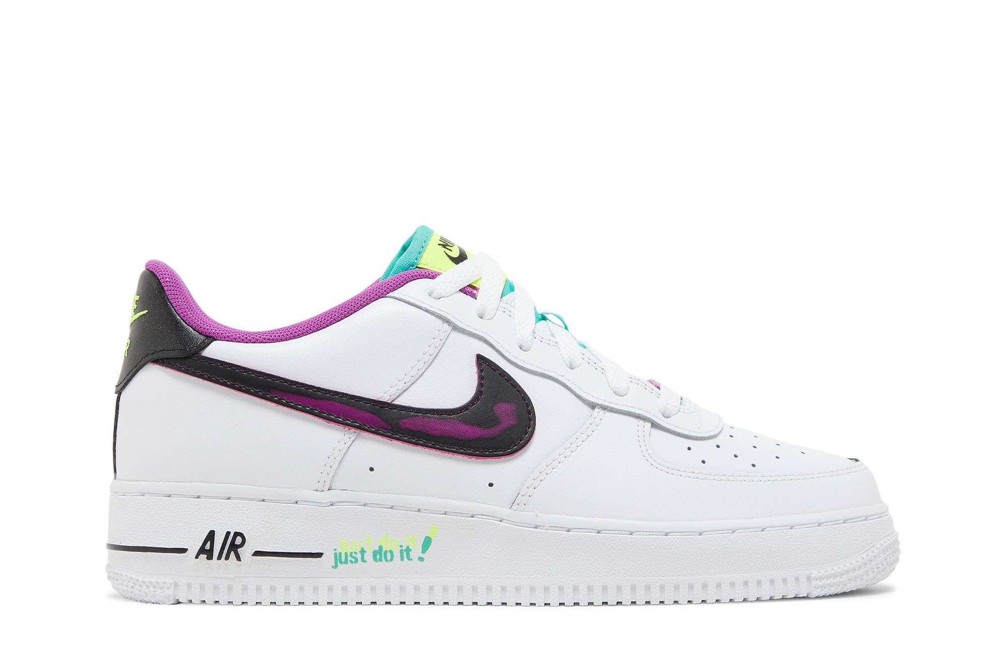 (Grade School) Nike Air Force 1 LV8 Just Do It! DX3933-100 Nicesnk