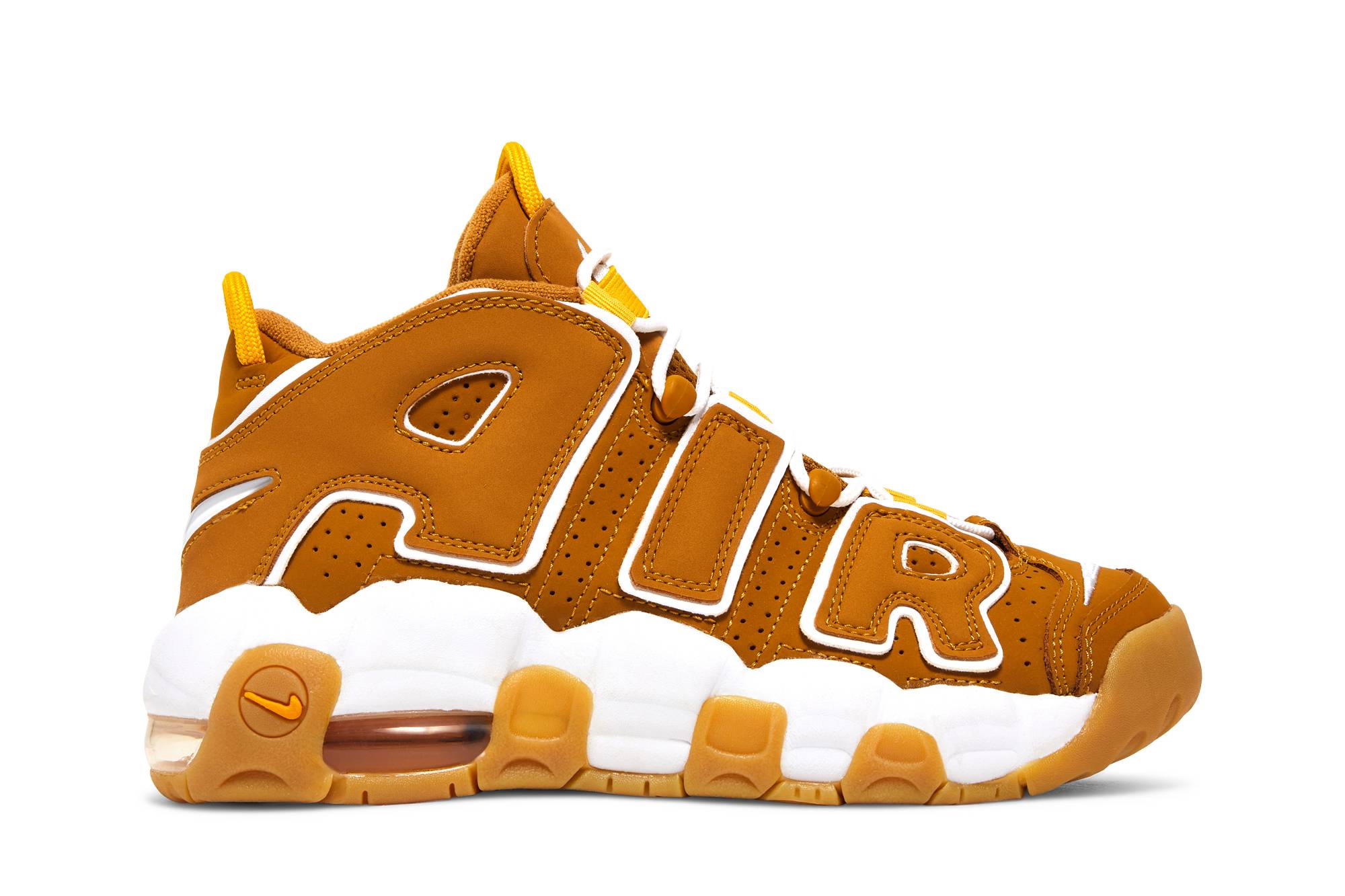 (Grade School) Nike Air More Uptempo Wheat DQ4713-700 Nicesnk