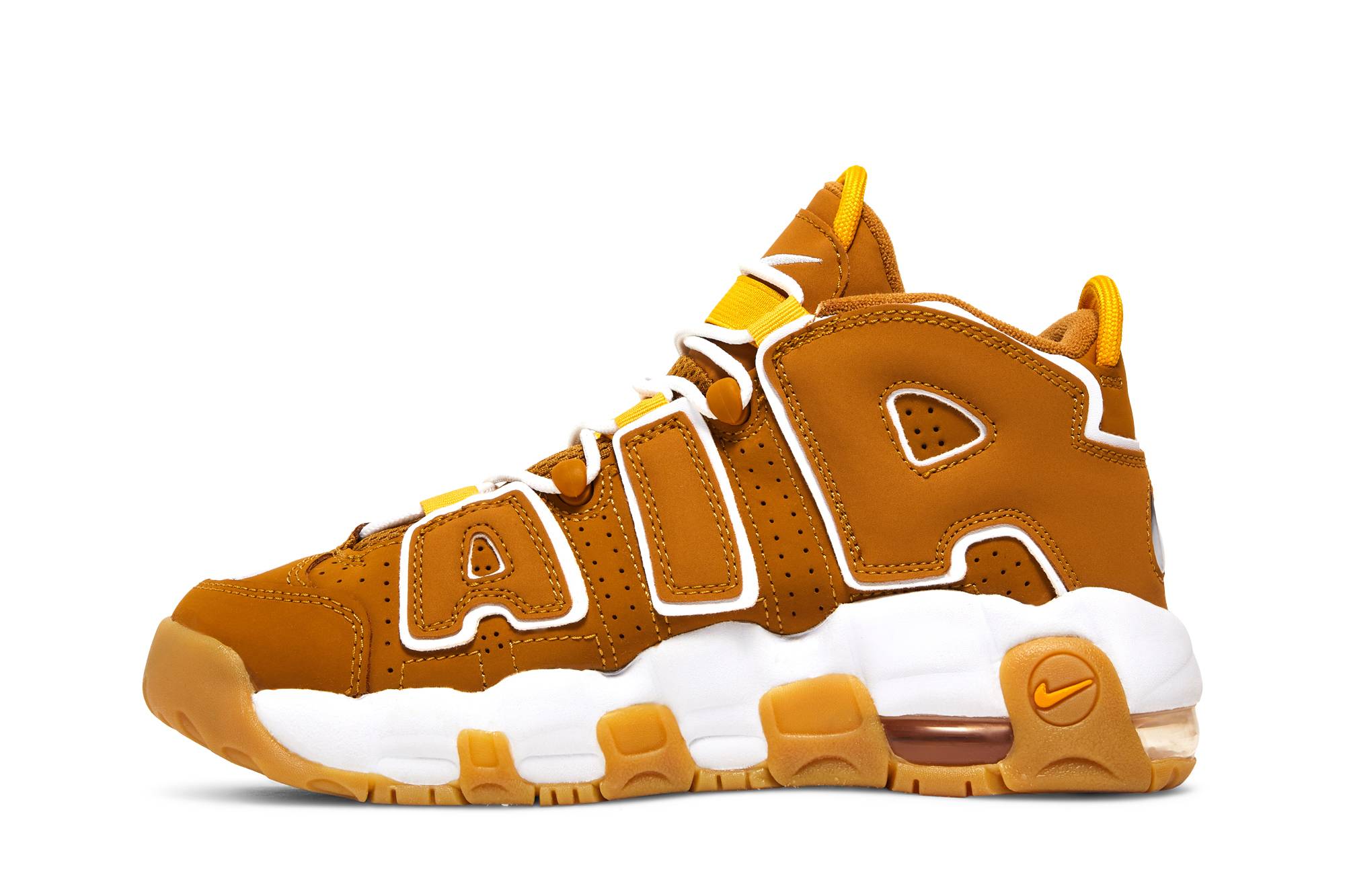 (Grade School) Nike Air More Uptempo Wheat DQ4713-700 Nicesnk