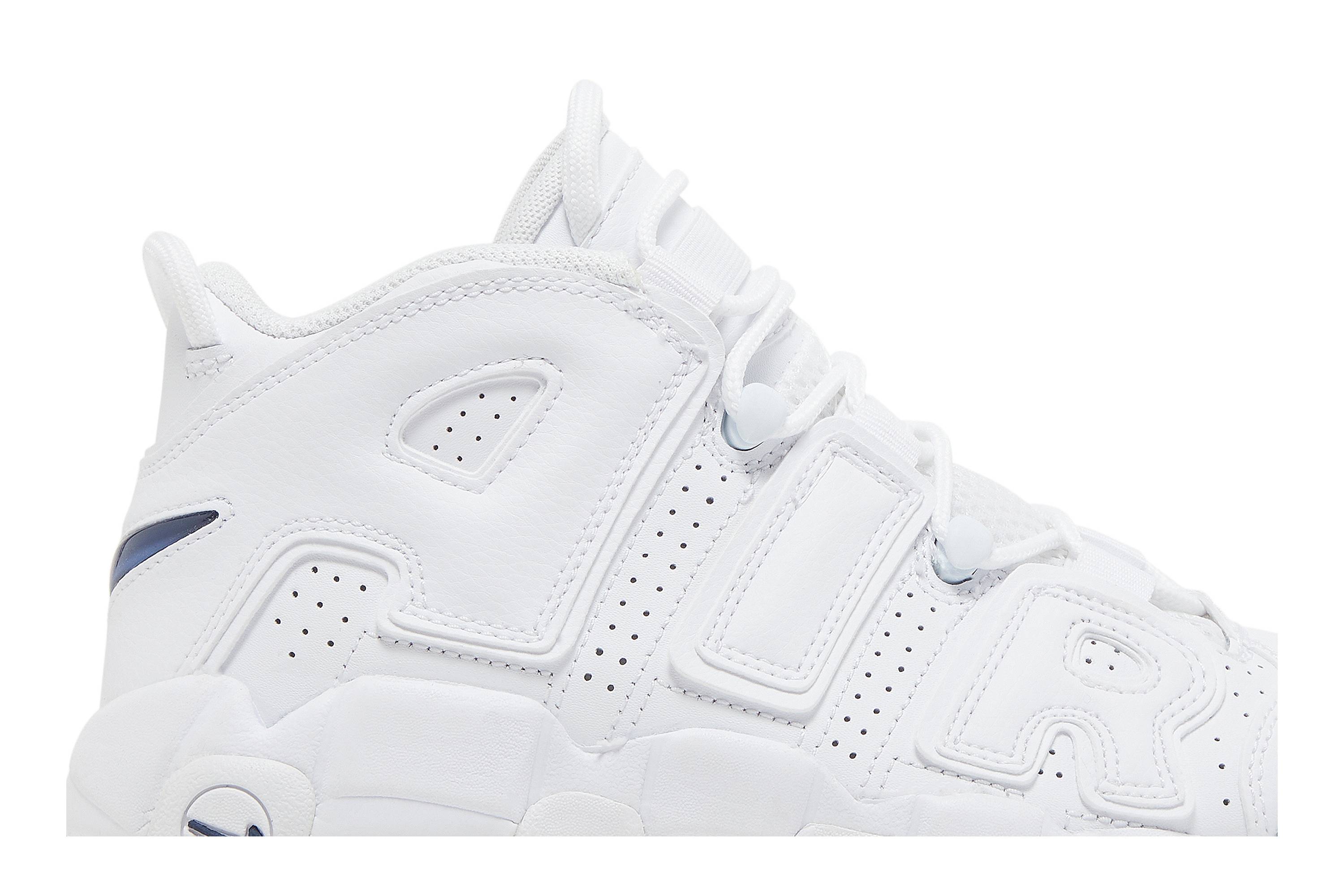 (Grade School) Nike Air More Uptempo White Midnight Navy DH9719-100 Nicesnk