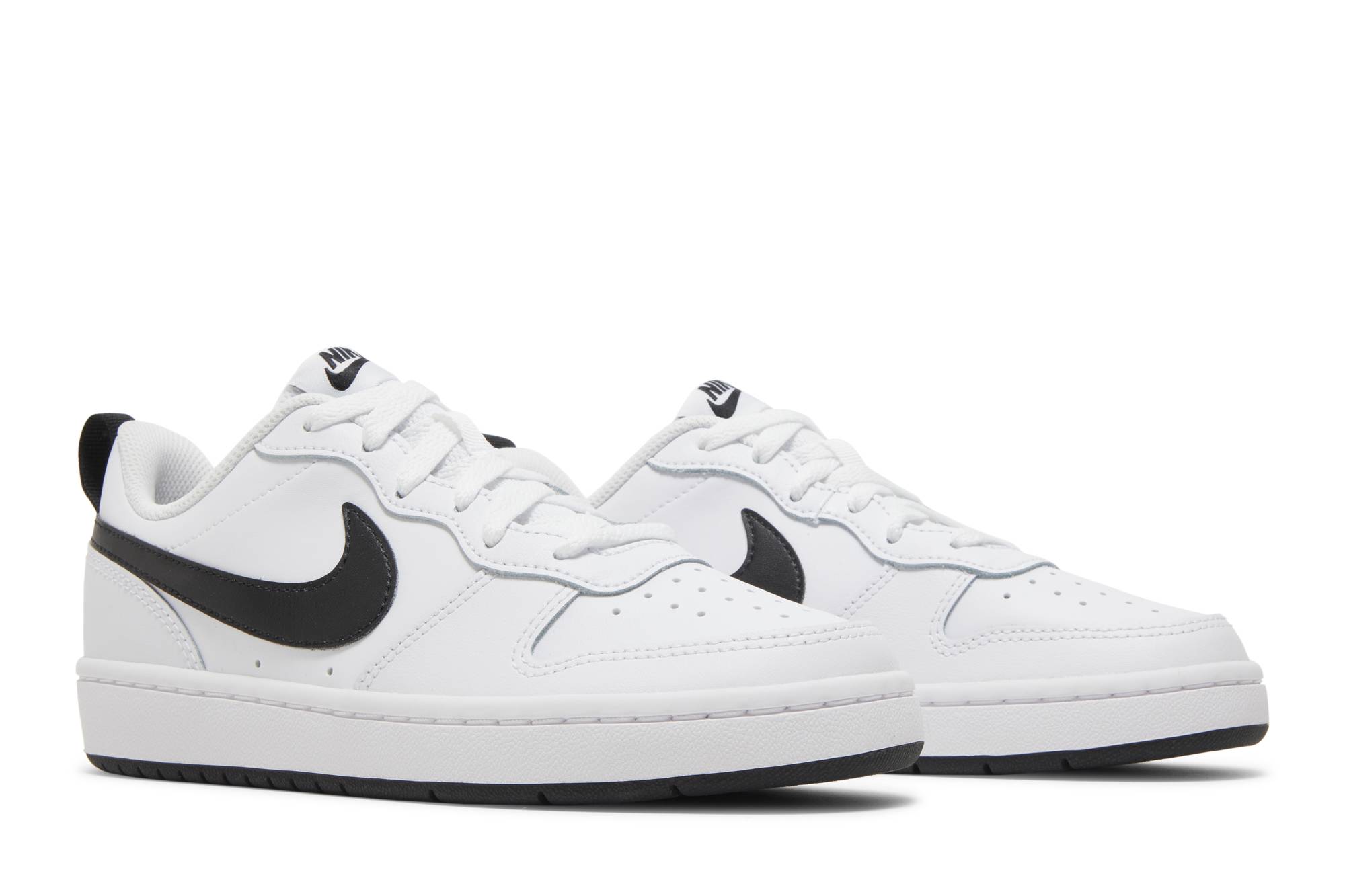 (Grade School) Nike Court Borough Low 2 ‘White Black’ BQ5448-104